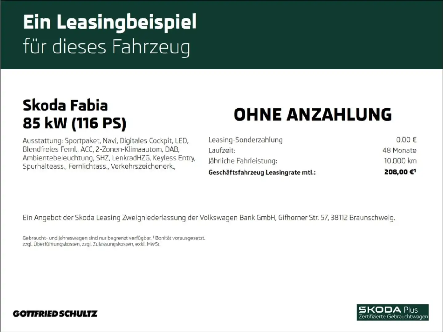 Skoda Fabia MONTE CARLO 1.0 TSI 208 EURO NETTO GEWERBE DSG LED Weiß - 2