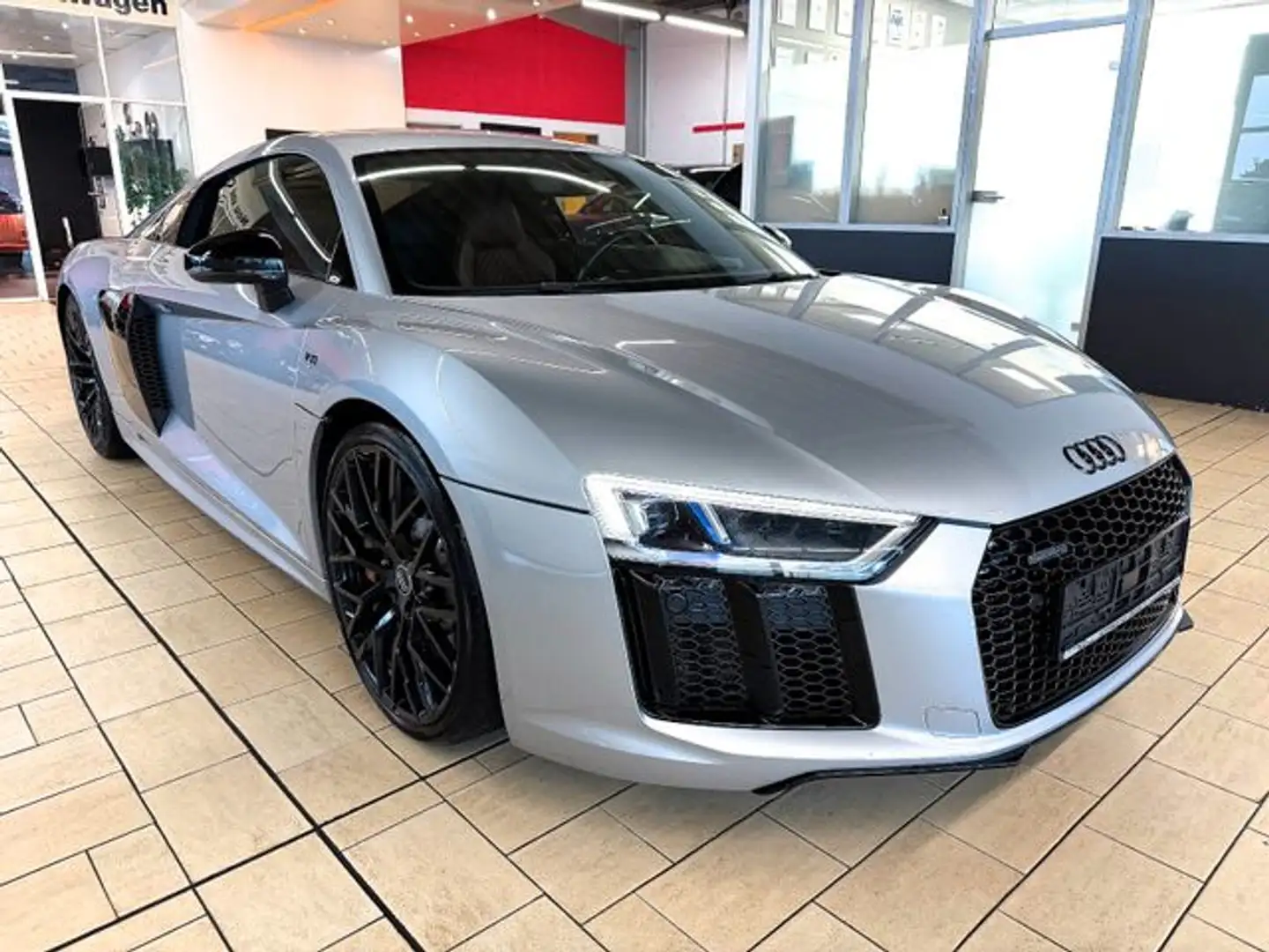 Audi R8 5.2 FSI QUATTRO*LASER+NAVI+LEDER-BRAUN+KAM+20 Plateado - 1