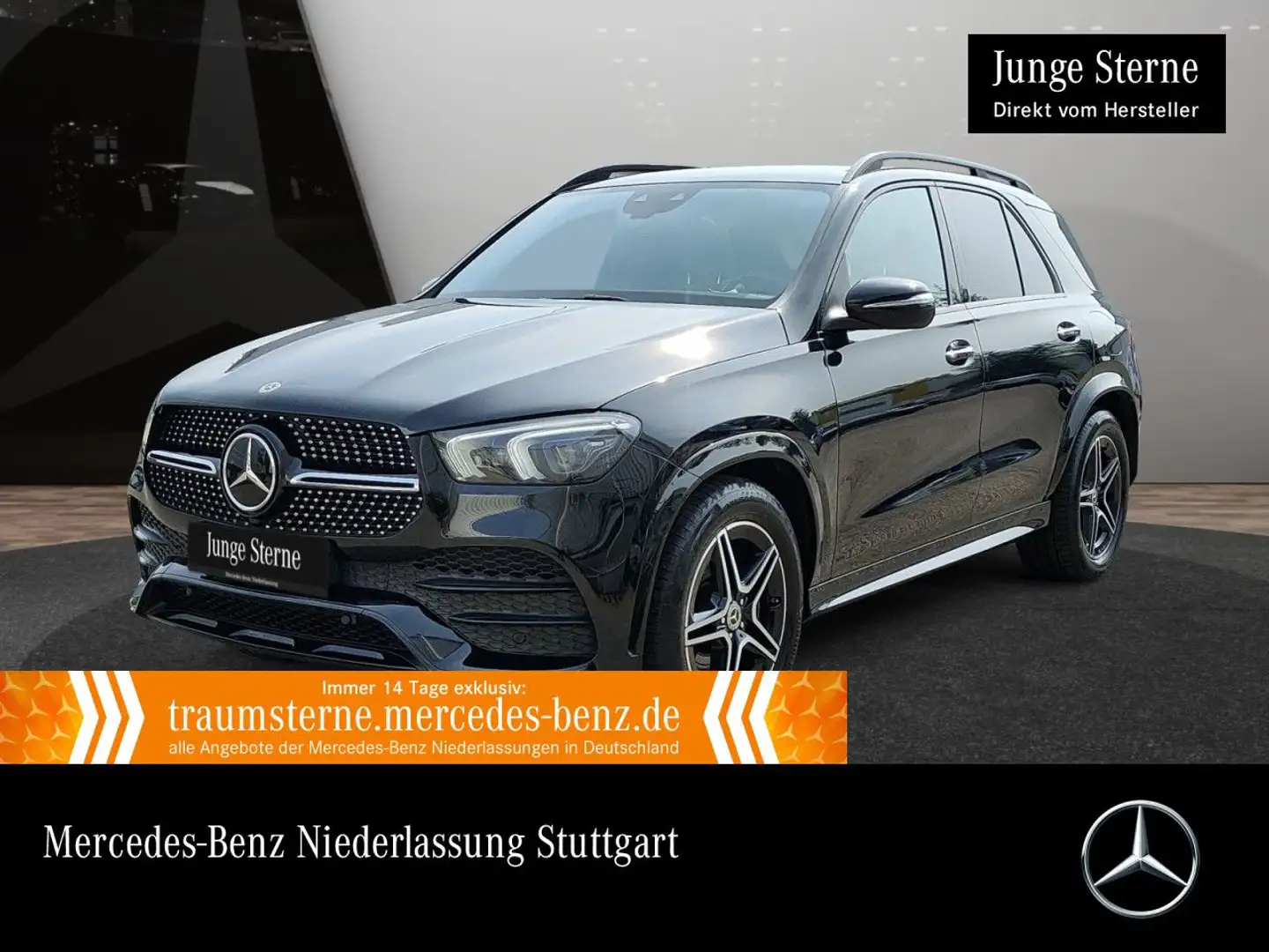 Mercedes-Benz GLE 350 de 4M AMG+NIGHT+MULTIBEAM+KAMERA+20"+9G Zwart - 1