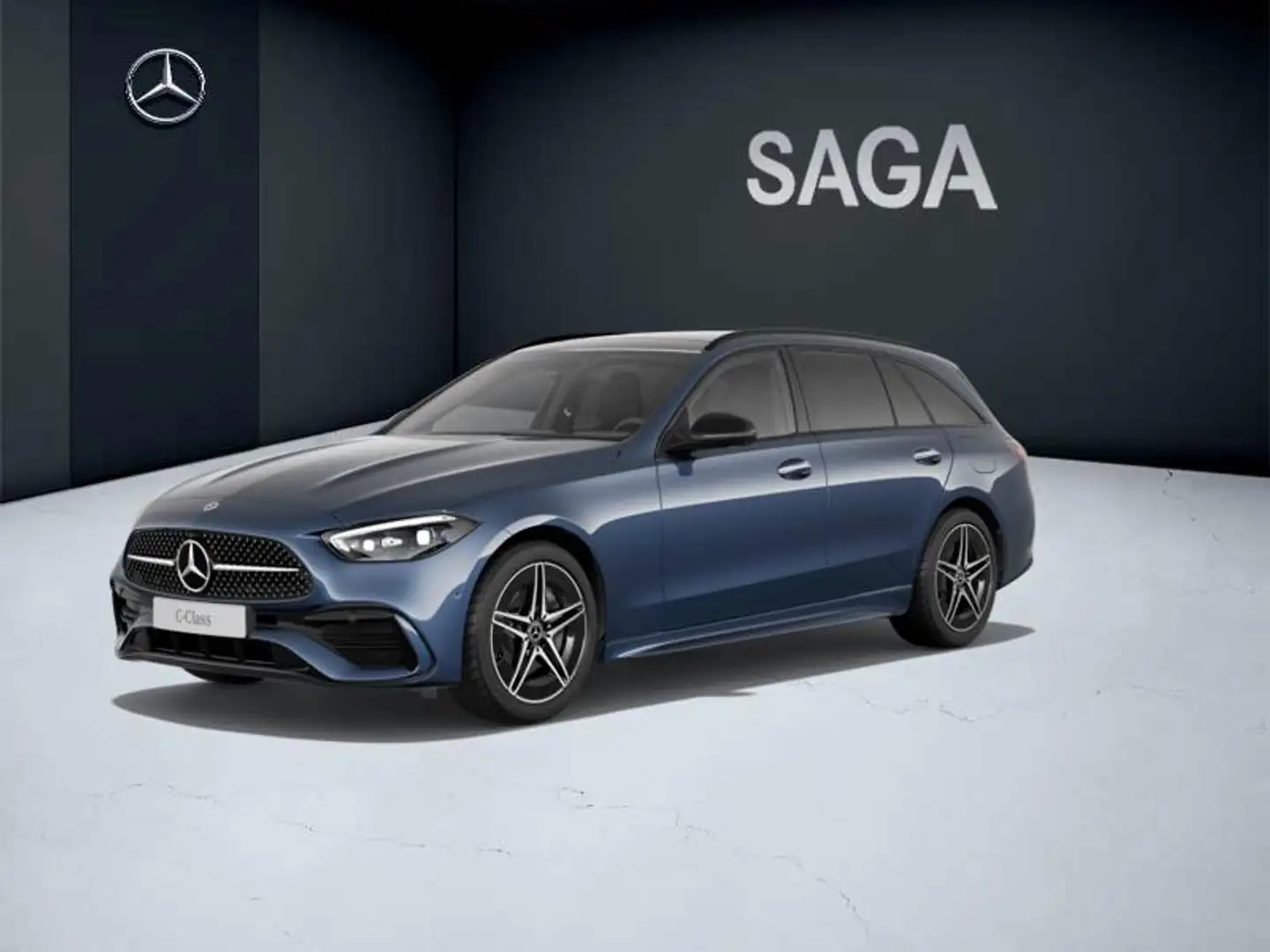Mercedes-Benz C 300 C e Break AMG LINE Bleu - 1