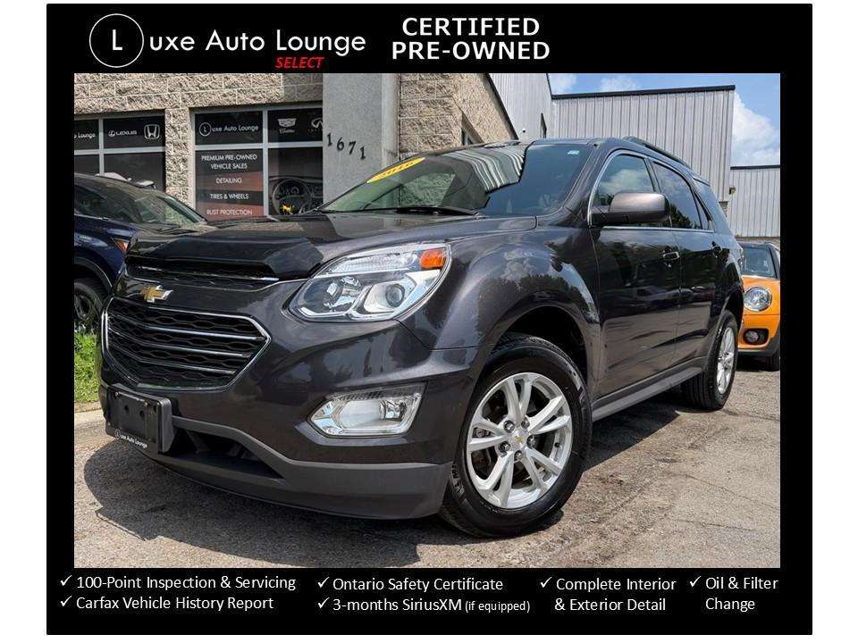 2016 Chevrolet Equinox V6-OIL SPRAYED YEARLY, 1 OWNER, DEALER SERVICED!