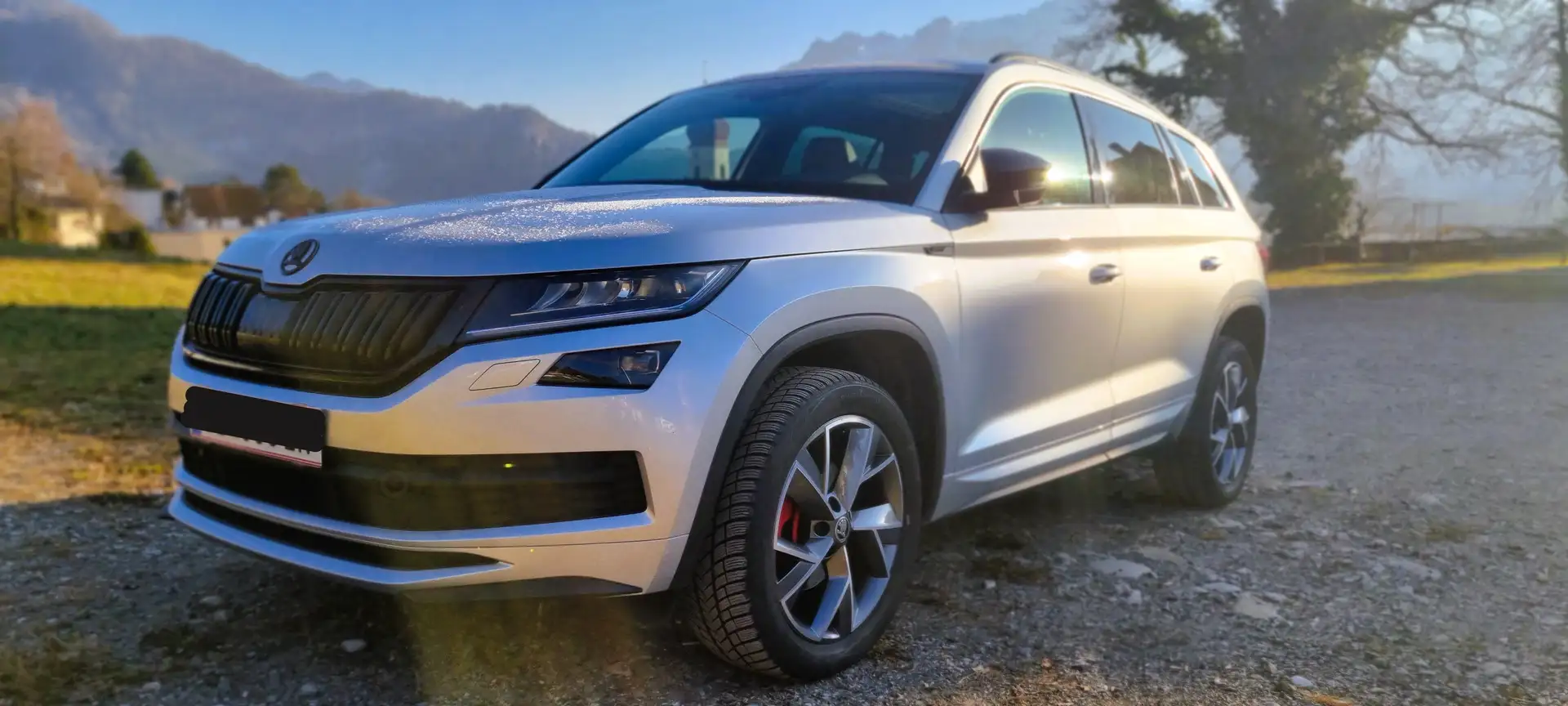 Skoda Kodiaq 2,0 TDI DSG Sportline*Pano*7 Sitze*AHK* Silber - 2