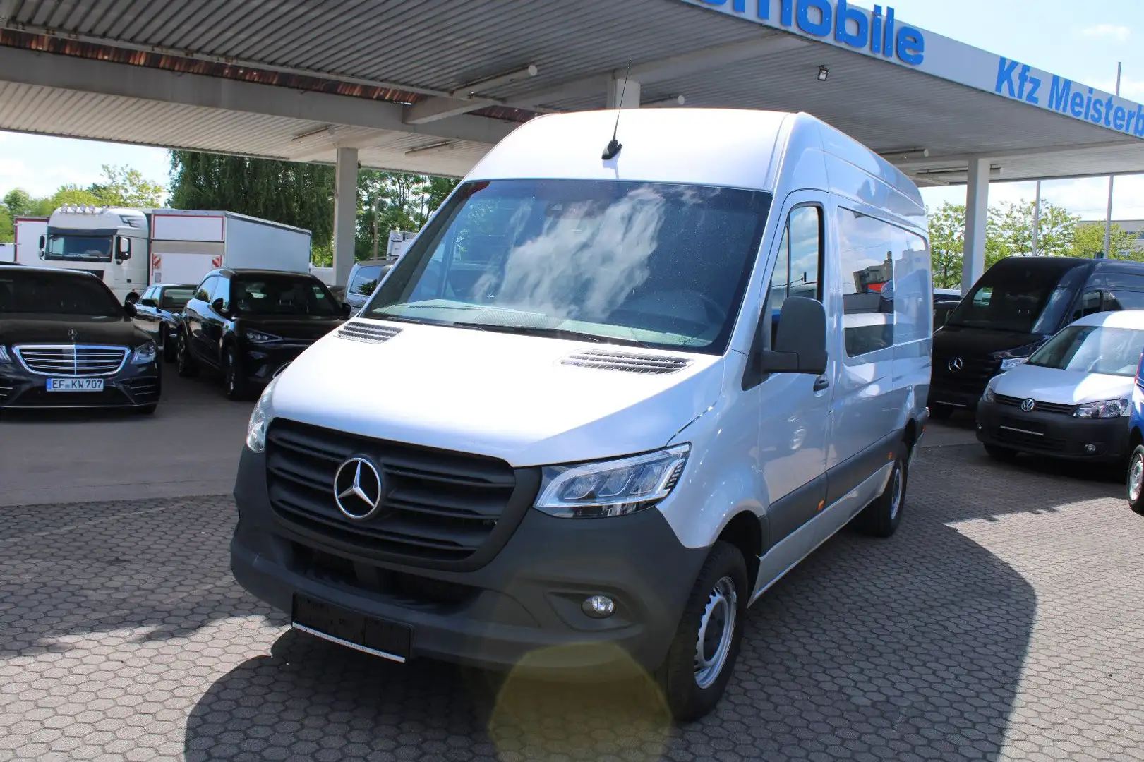 Mercedes-Benz Sprinter 317 CDI Mixto,LED,KLIMA,NAVI,KAM,STHZ. Silber - 2