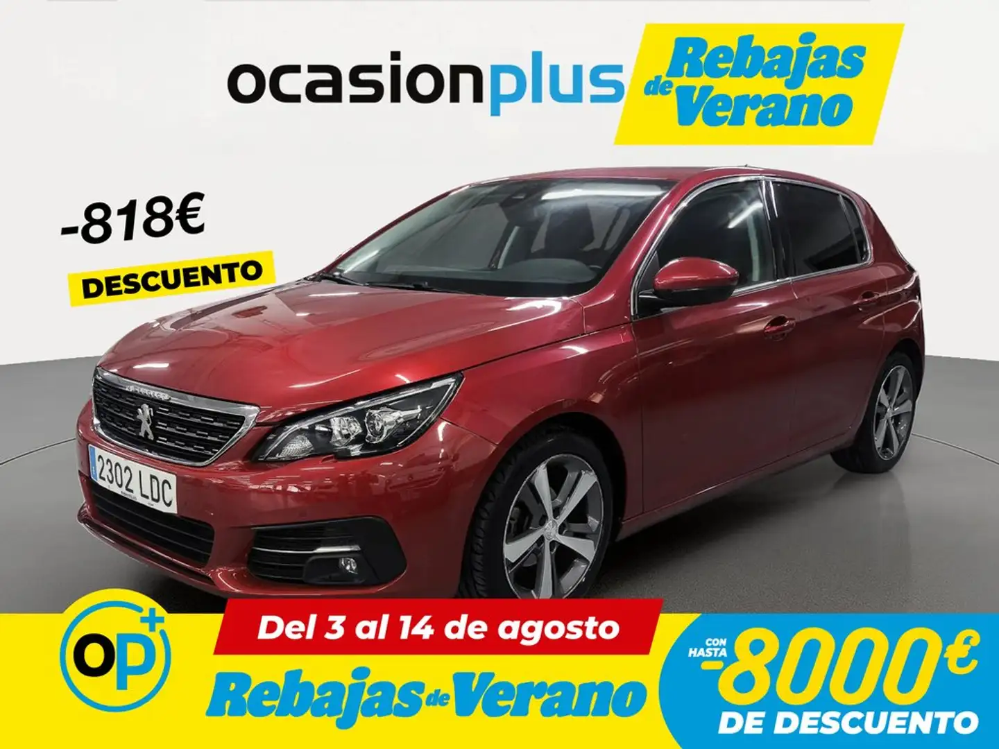 Peugeot 308 1.2 PureTech S&S Allure 110 Rojo - 1