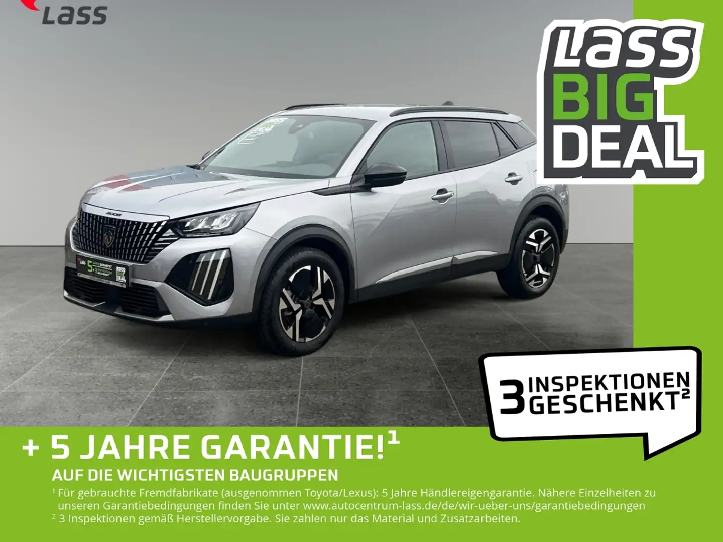 Peugeot 2008 1.2 PureTech 130 Allure LED KlimaA Leder Gris - 1