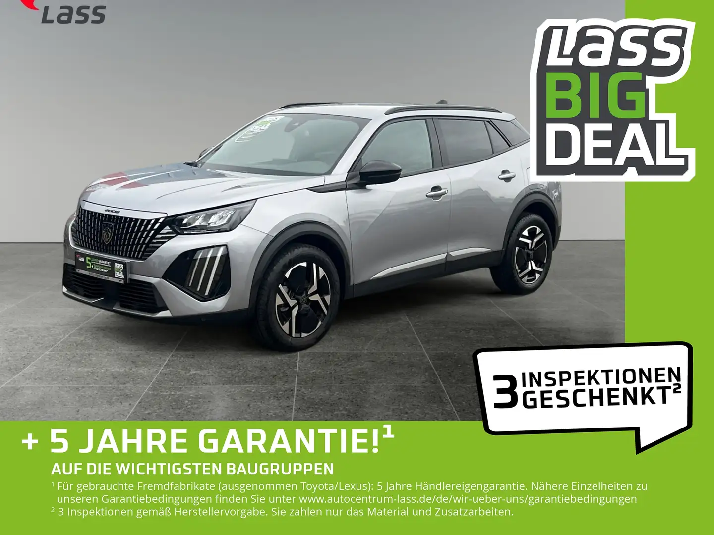 Peugeot 2008 1.2 PureTech 130 Allure LED KlimaA Leder Grijs - 1