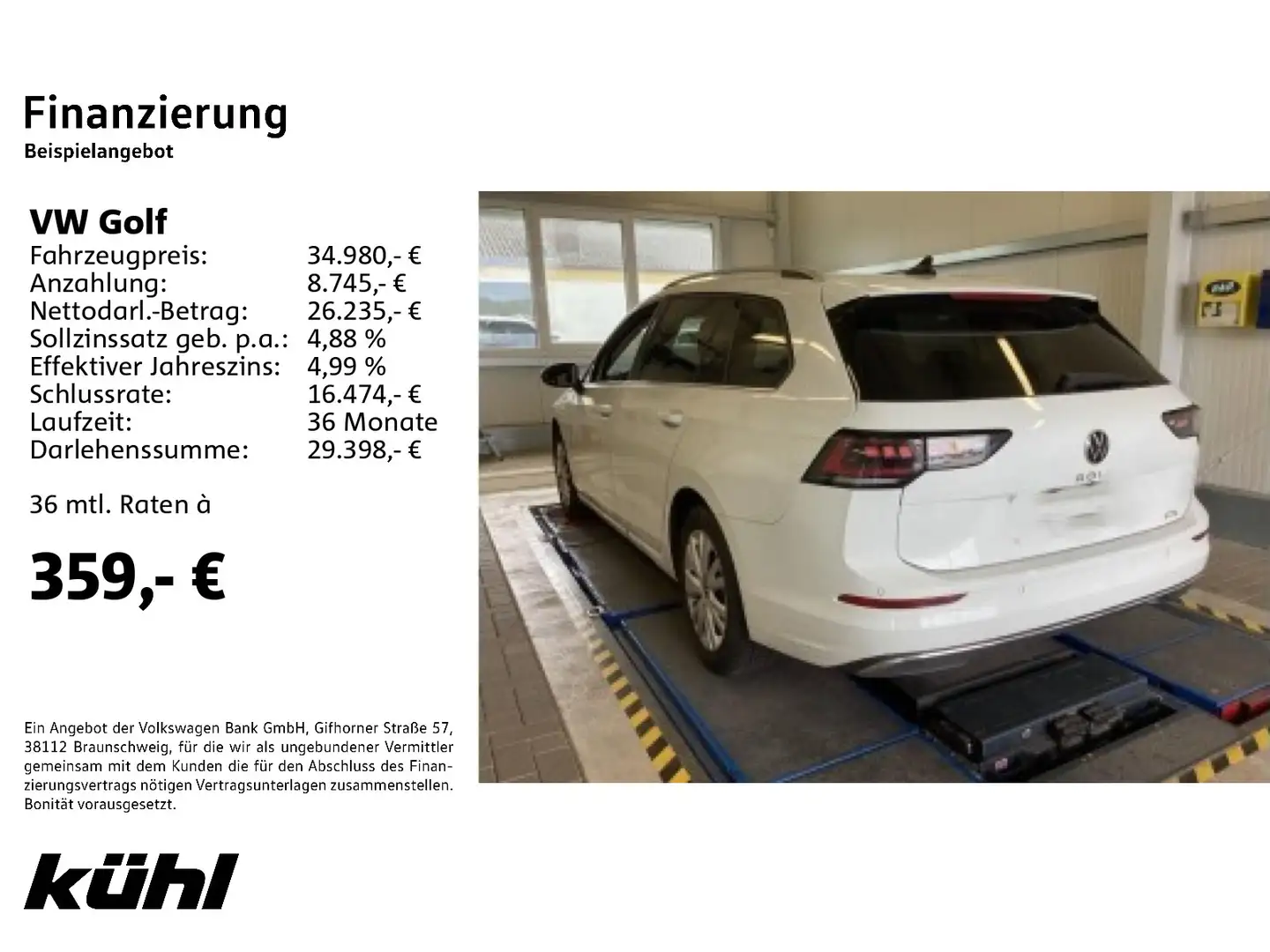 Volkswagen Golf Variant Golf 8 VIII Variant 1.5 eTSI Style IQ.Light ACC Weiß - 2