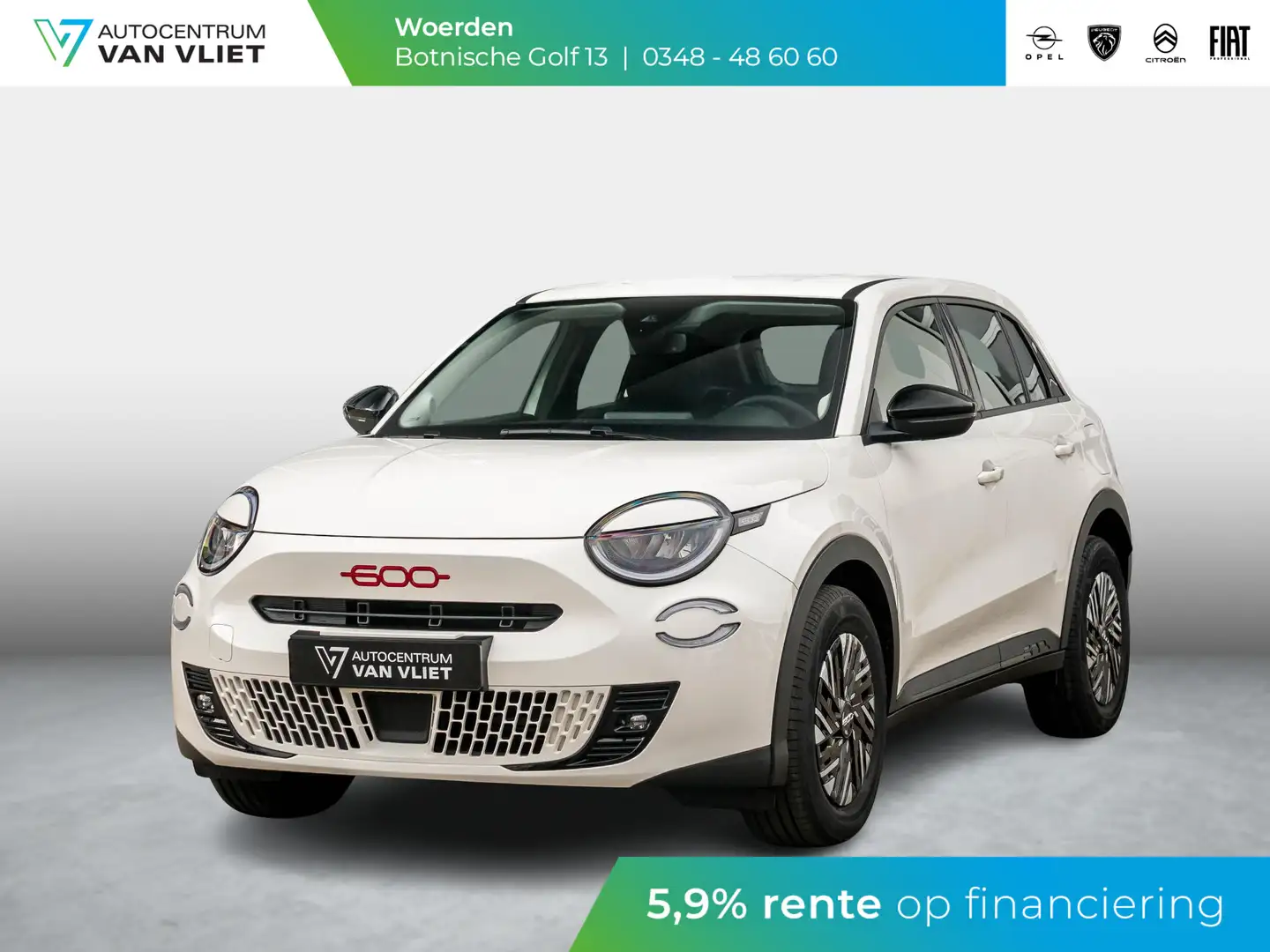 Fiat 600e RED 54 kWh | Mega scherpe Prijs, zolang de voorraa Wit - 1