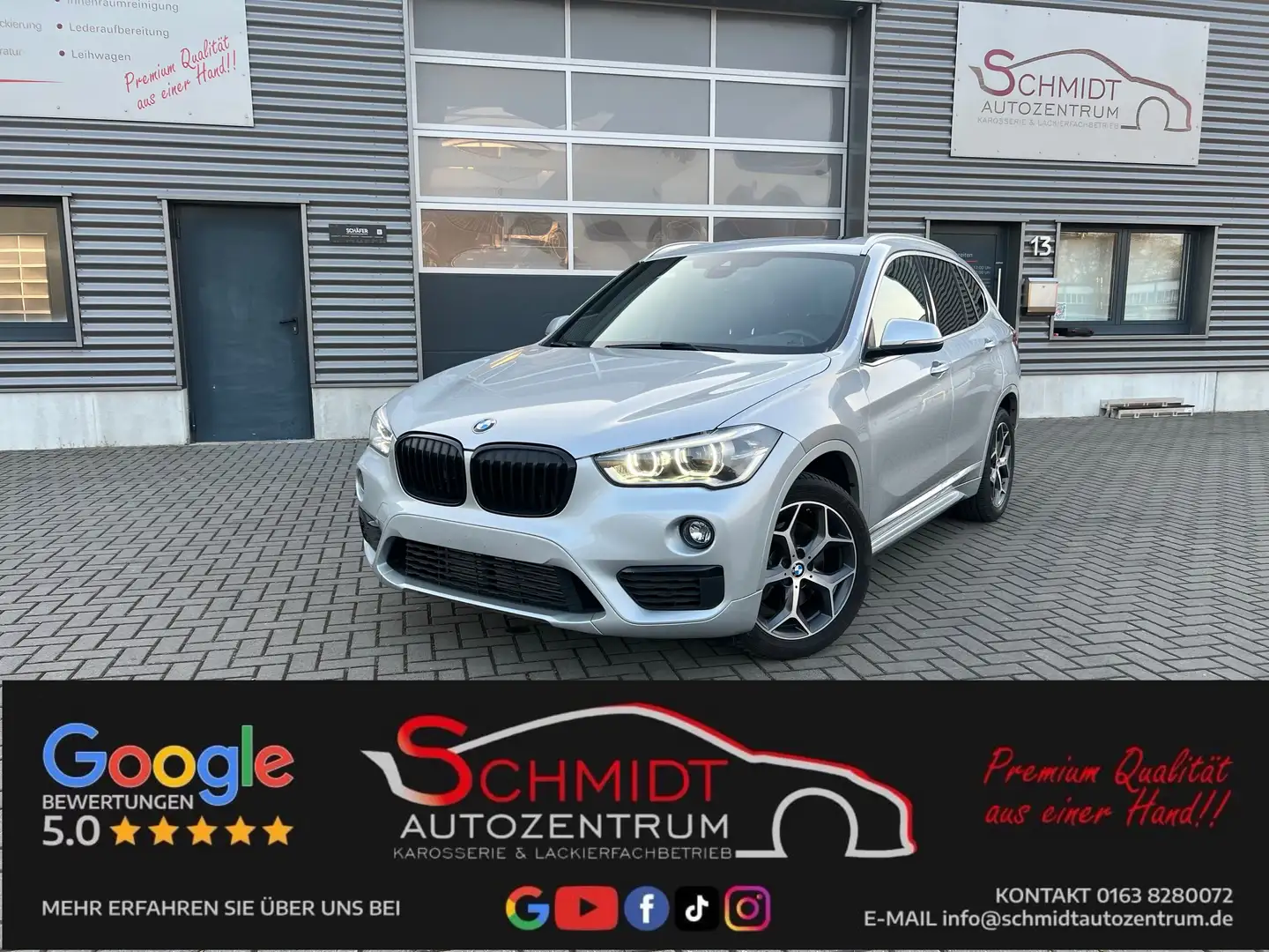 BMW X1 xDrive25i 28i Aut Sport Leder Navi-Pro LED Panoram Argent - 1