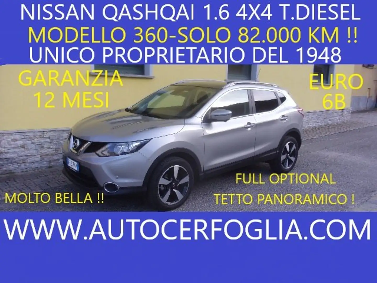 Nissan Qashqai II 1.6 dci 360 4wd 130cv E6- 82.000 KM !!! Argent - 1