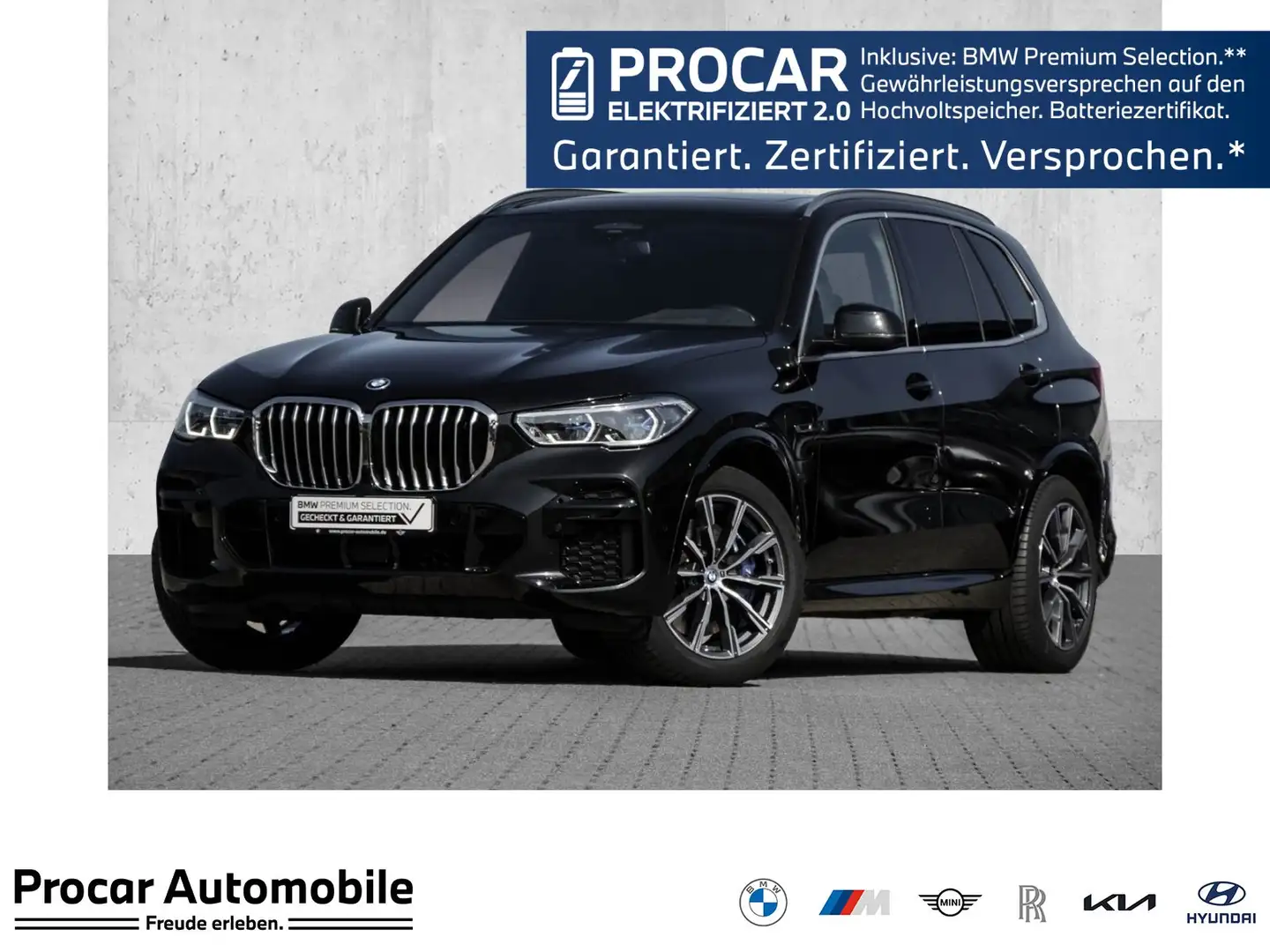 BMW X5 xDrive45e LASER+HuD+AHK+PANO+DA PROF+PA Schwarz - 1