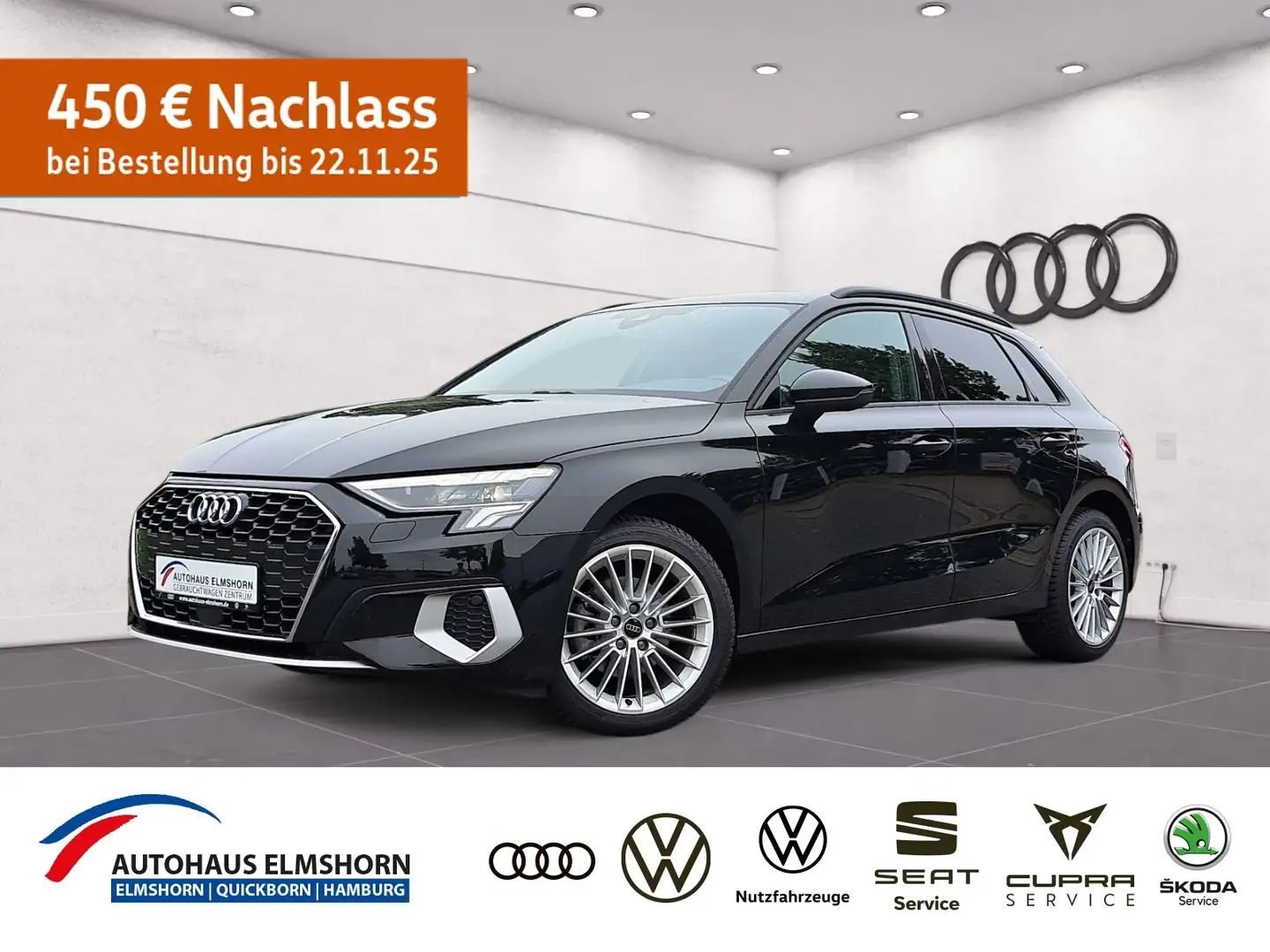 Audi A3 Sportback advanced 30 TFSI S tronic NAV KAM GRA G Schwarz - 1