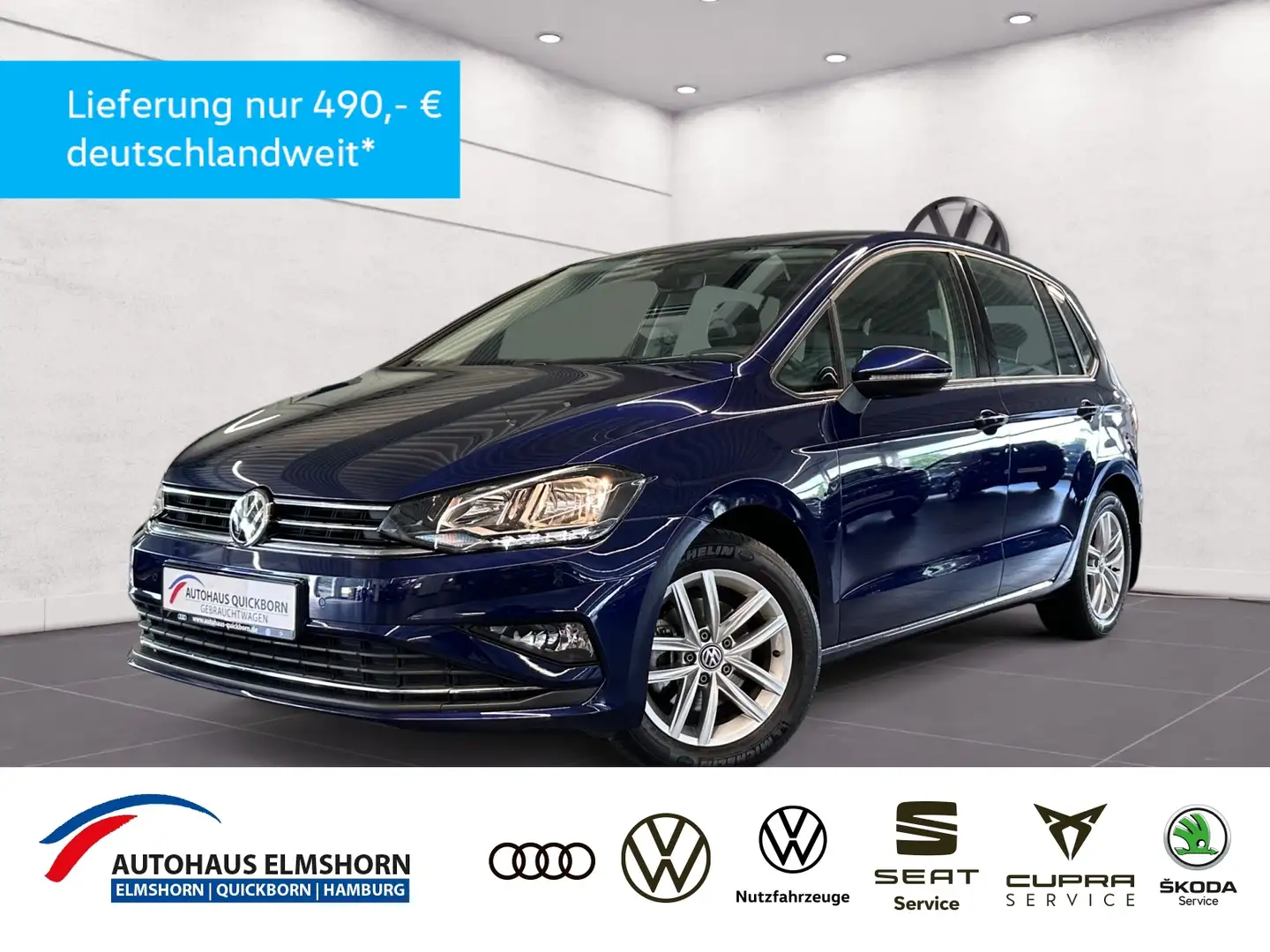 Volkswagen Golf Sportsvan Comfortline 1.5 TSI DSG NAVI KAMERA PDC KLIMA Bleu - 1