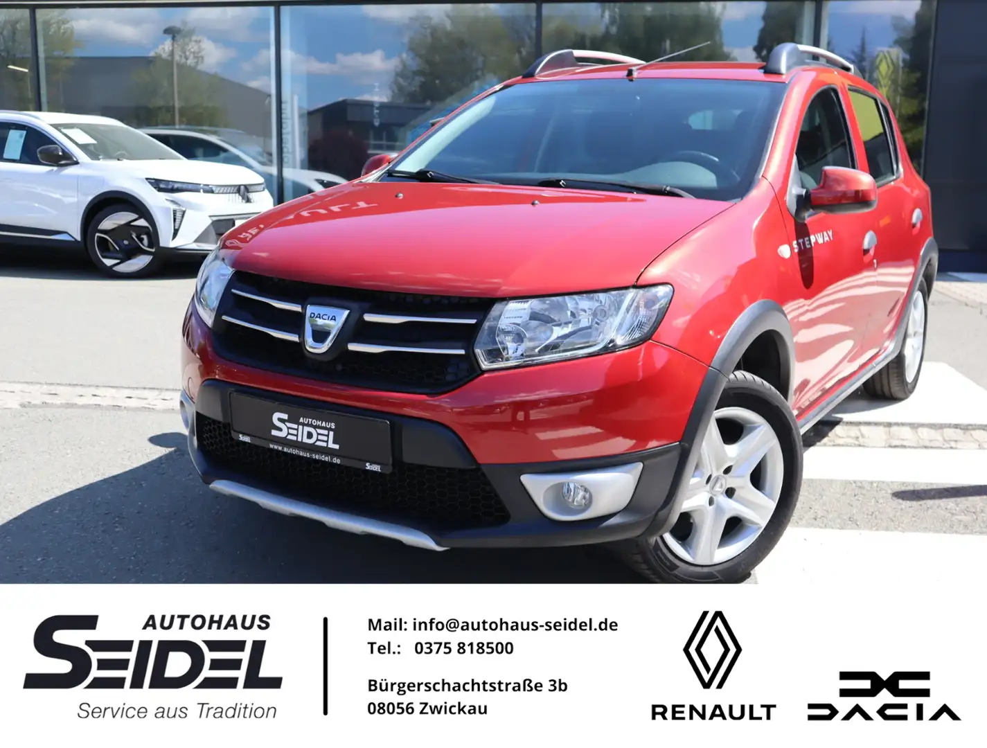 Dacia Sandero 0.9 TCE 90 Stepway Prestige Piros - 1
