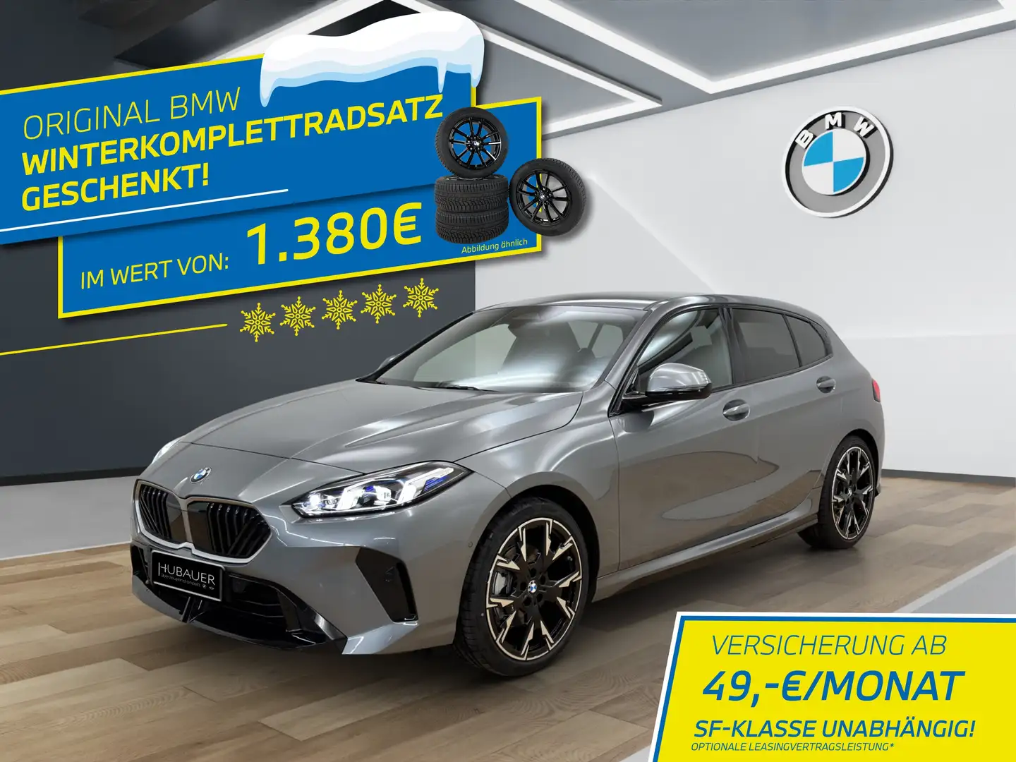 BMW 120 [M Sport, Navi, 19" LMR, RFK, SHZ, LED] DAB Grau - 1