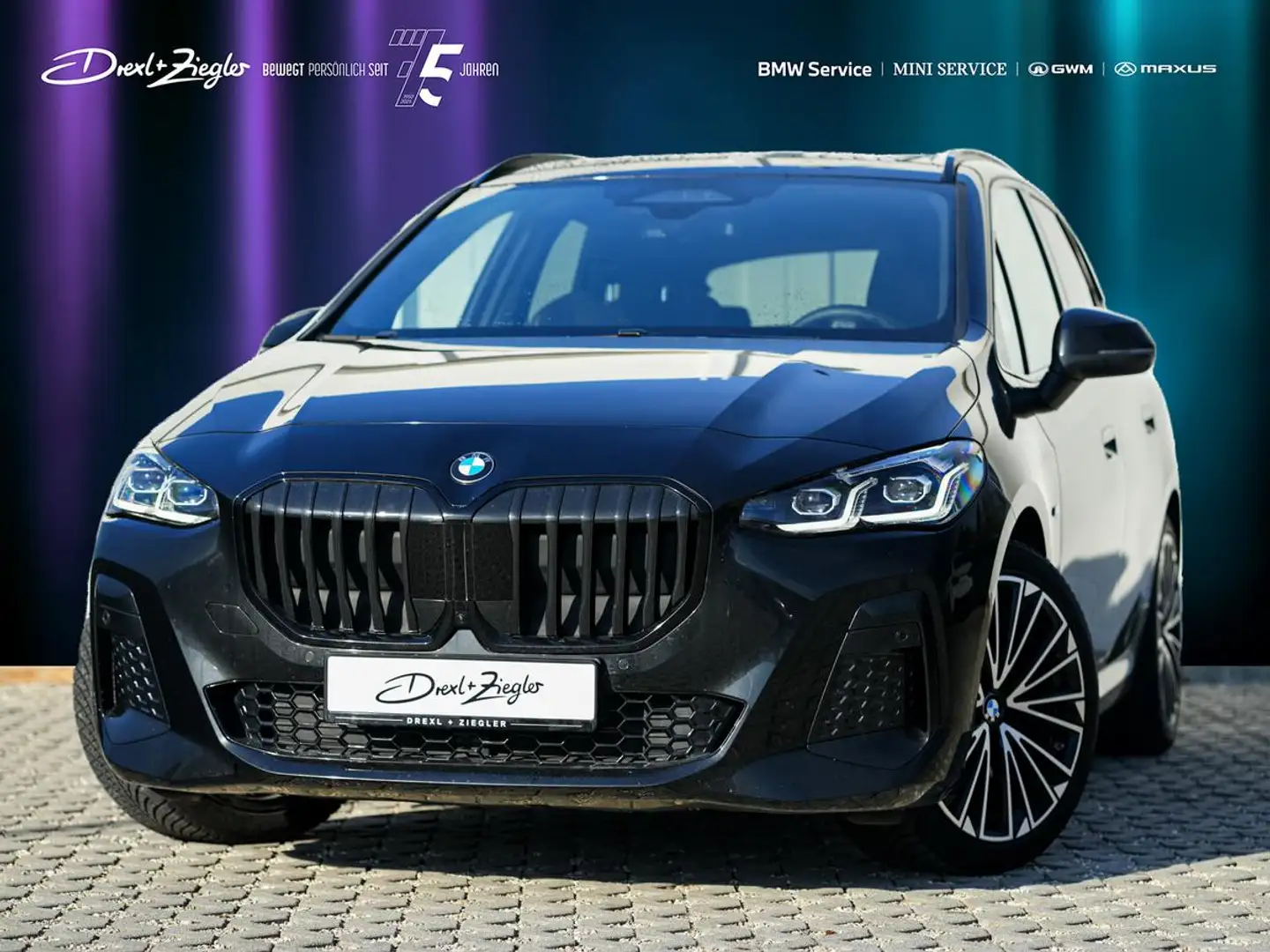 BMW 223 223i Active Tourer M-Sport 19" ACC AHK GSD HuD Noir - 1