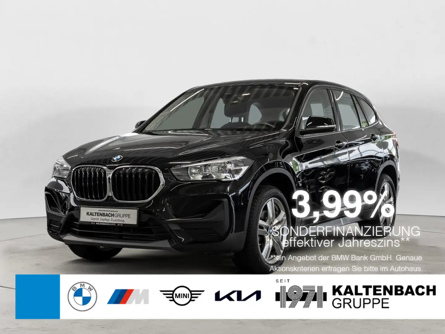 BMW X1 sDrive18i Advantage AHK NAVI SHZ PDC KLIMA Noir - 1