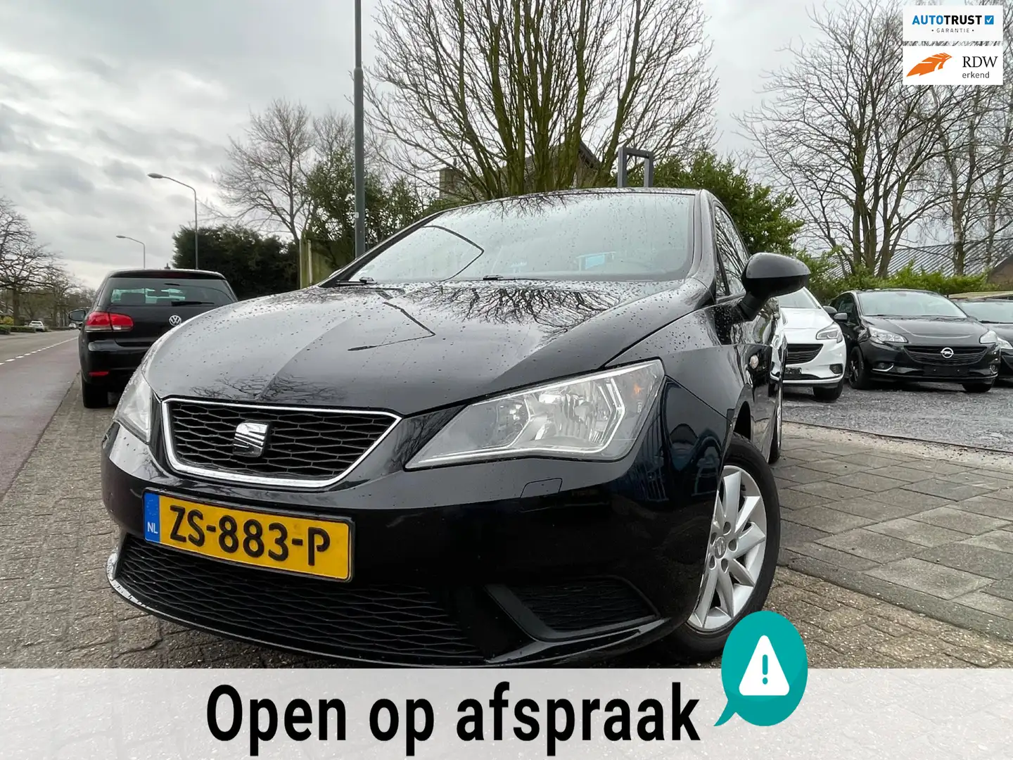 SEAT Ibiza SC 1.2 Salsa Clima Elek Pakket Lmv Stoelvrm Nw Apk Zwart - 1