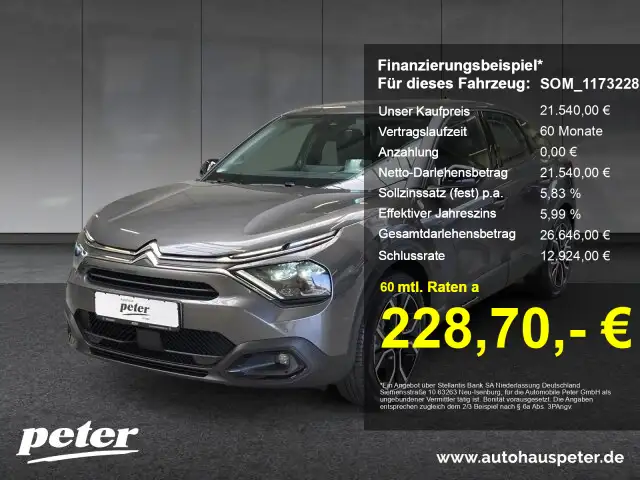 Citroen E-C4 Electric e-C4 C-Series 136PS +11KW OBC+SHZ+Lenkradheiz+