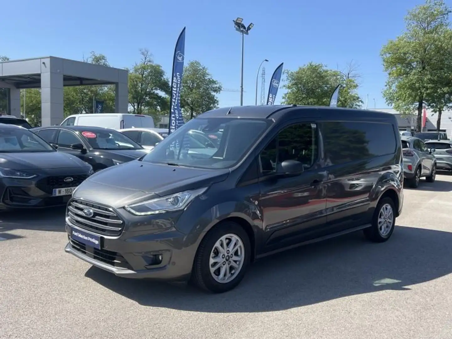 Ford Transit Connect L2 1.5 TD 120ch Stop\u0026Start Trend Powershift E Gris - 1