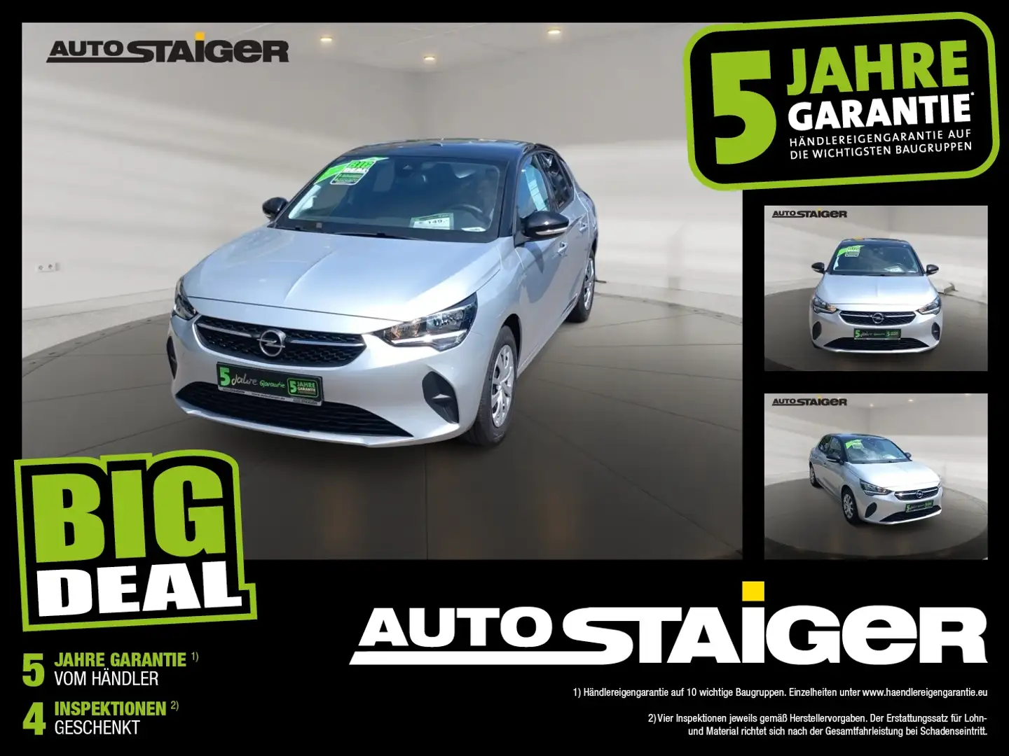 Opel Corsa F 1.2 Edition Klimaanlage, PDC, SHZ, Navi, Argento - 1