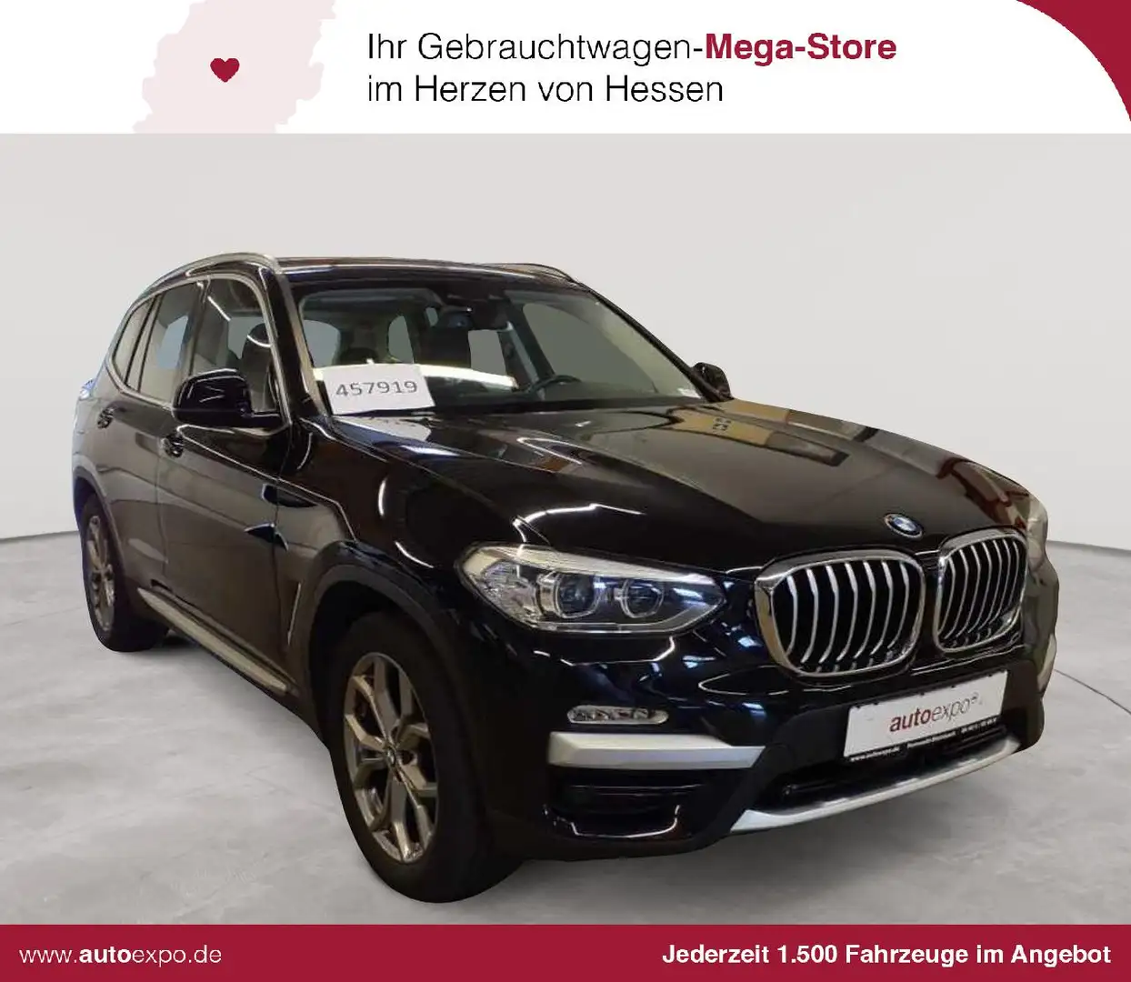 BMW X3 X3 xDrive20d Aut. xLine Navi leder AHK HuD Schwarz - 1