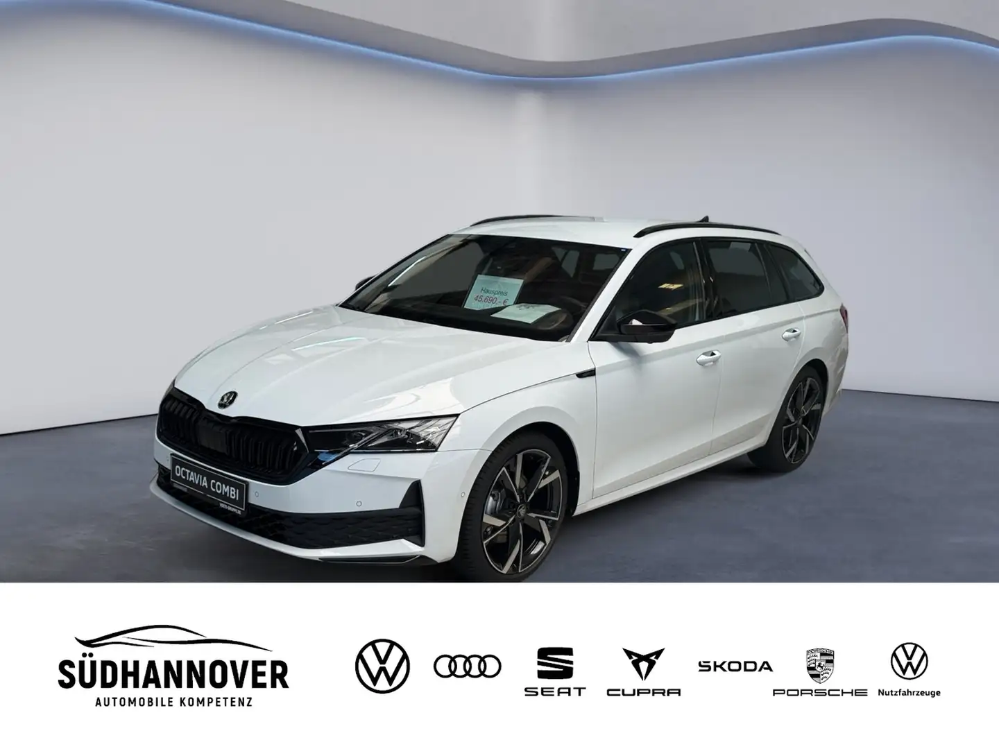 Skoda Octavia Combi Sportline 2,0 TDI 110 kW Weiß - 1