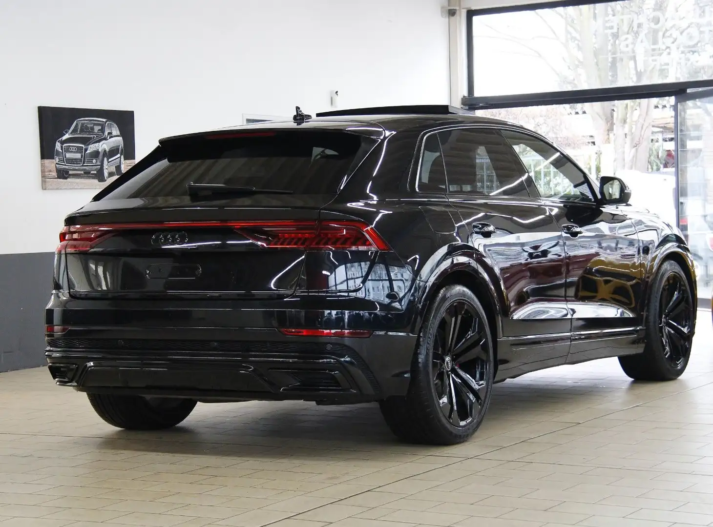 Audi Q8 50 TDi S-LiNE BLACK*MATRiX*SPUR*B&O*PANO*LUFT Nero - 2
