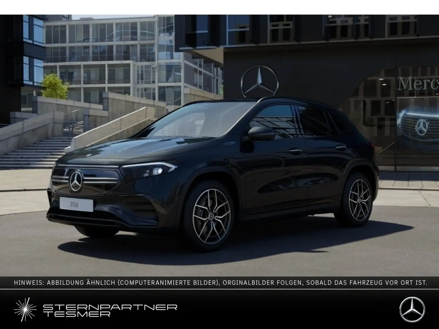 Mercedes-Benz EQA 300 4M AMG Panorama 360° Tempomat Sitzh. LED Schwarz - 1