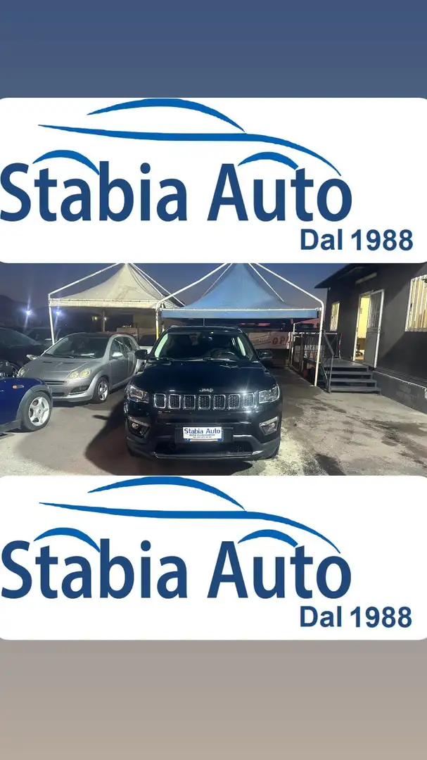 Jeep Compass 2.0 mjt Longitude 4wd 140cv CAMBIO AUTOMATICO Nero - 1