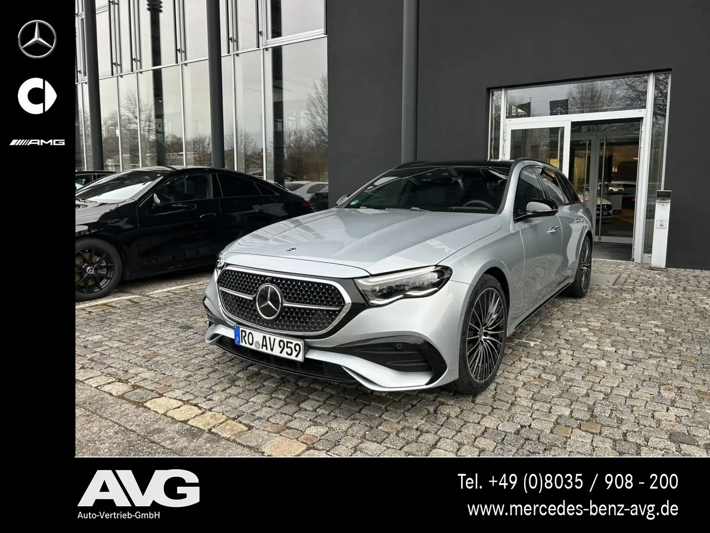 Mercedes-Benz E 220 E 220 d T AMG Edition Pano AHK DIGITAL Night 360 Silber - 1