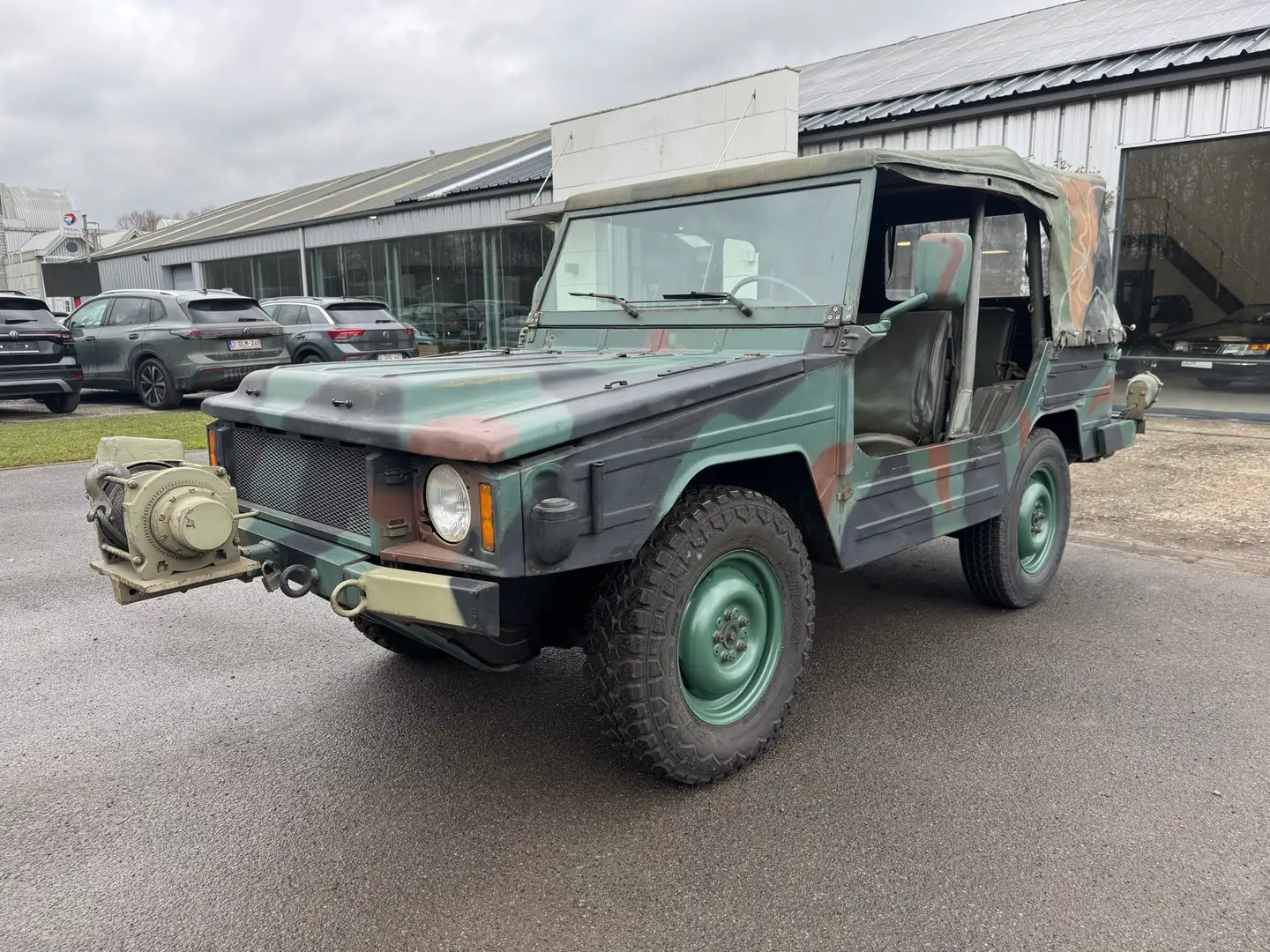 Volkswagen Iltis ex armée allemande, portes fusils, restauré, ct Vert - 1