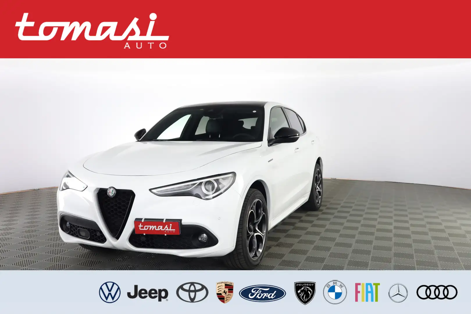 Alfa Romeo Stelvio 2.2 Turbo Diesel 210 CV AT8-Q4 Executive CERCHI 20 Blanc - 1