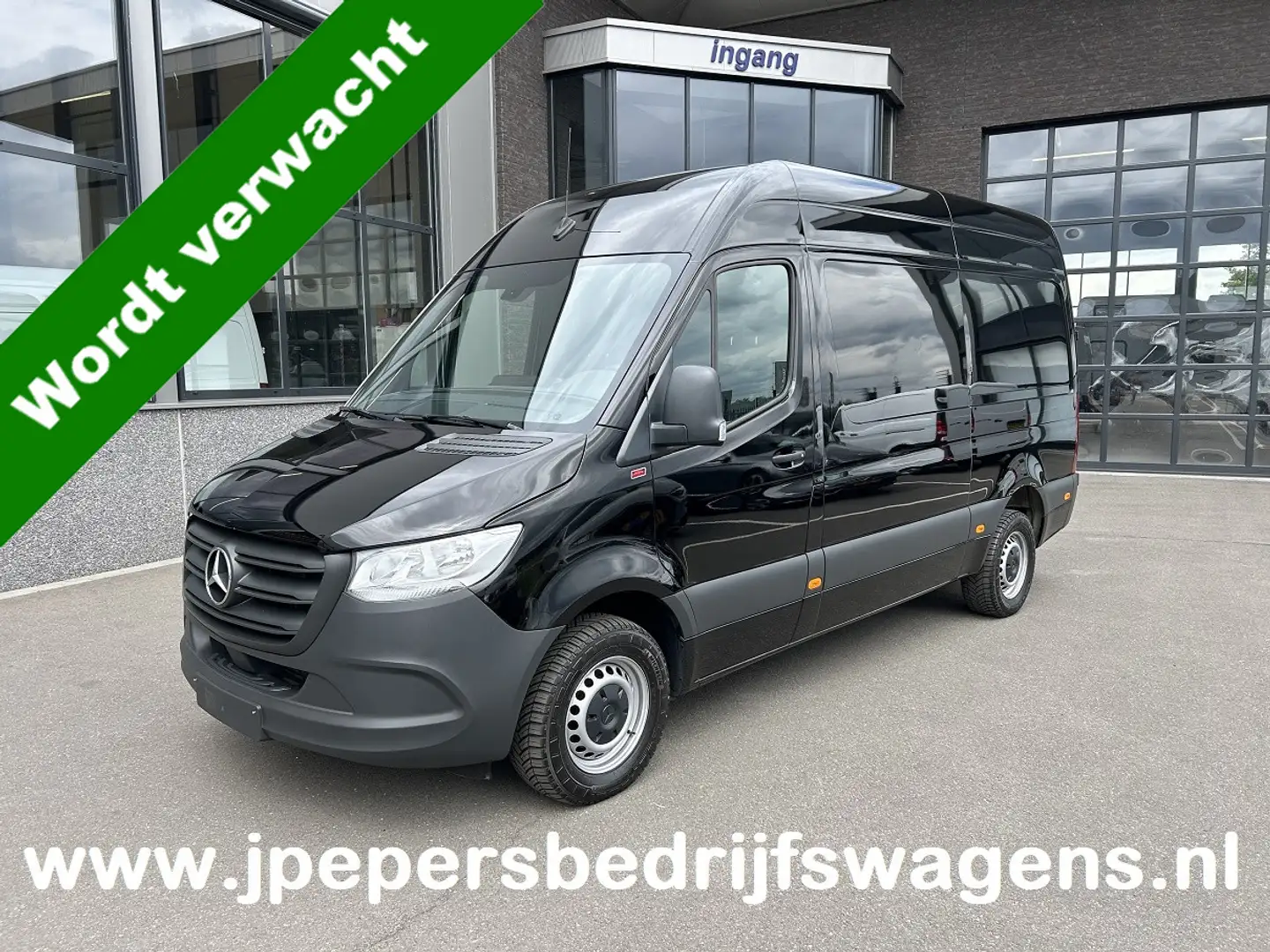 Mercedes-Benz Sprinter 317 CDI L2 H2 MBUX / Camera / Navigatie / Cruise c Zwart - 1