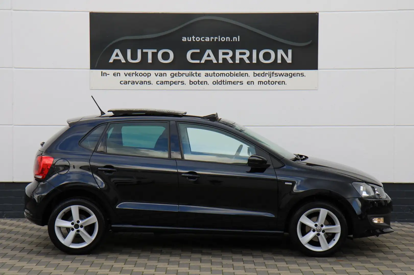 Volkswagen Polo 1.2 Panoramadak Digitale airco Cruise Zwart - 2