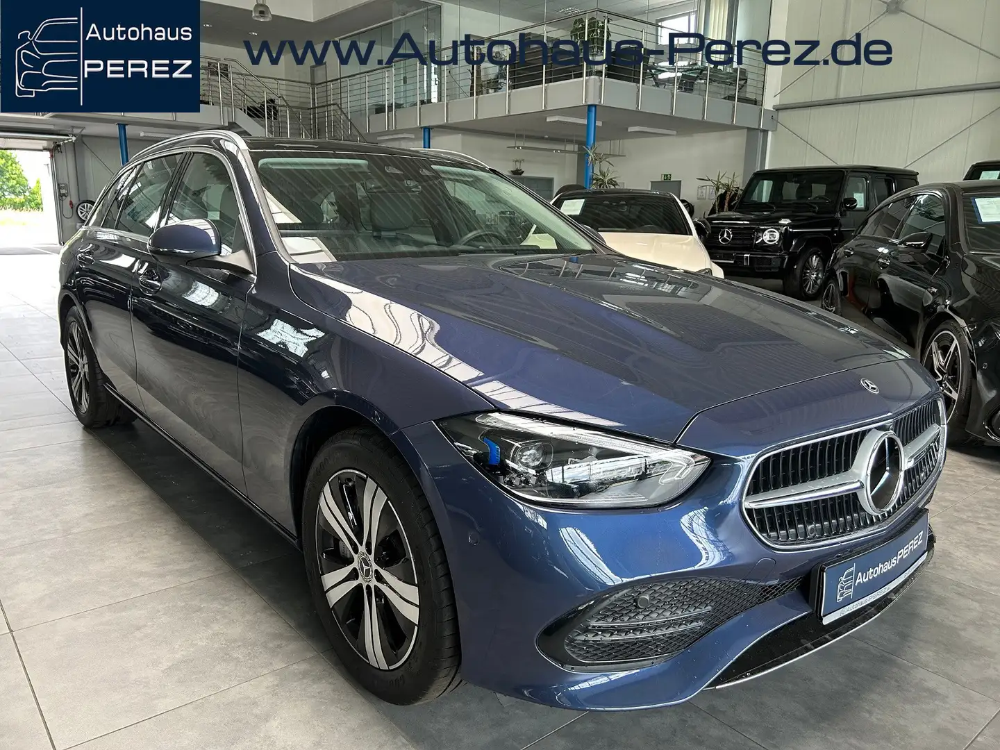 Mercedes-Benz C 300 T e DISTRONIC-PANORAMA-AHK-360°-DIGI LIGHT Blauw - 1