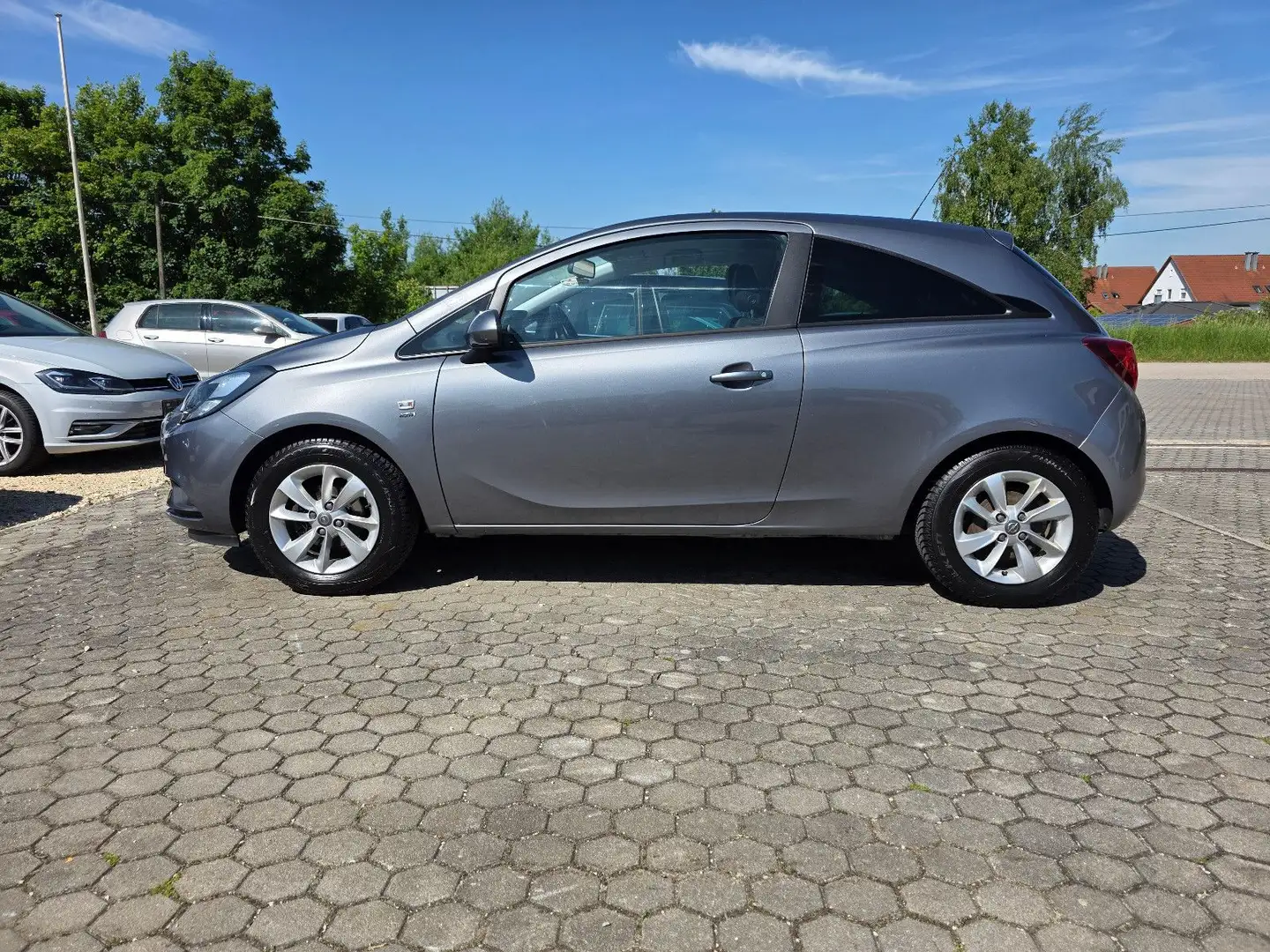 Opel Corsa E Active/ Lenk.H/ SHZ/ Klima/ TÜV NEU Grigio - 2