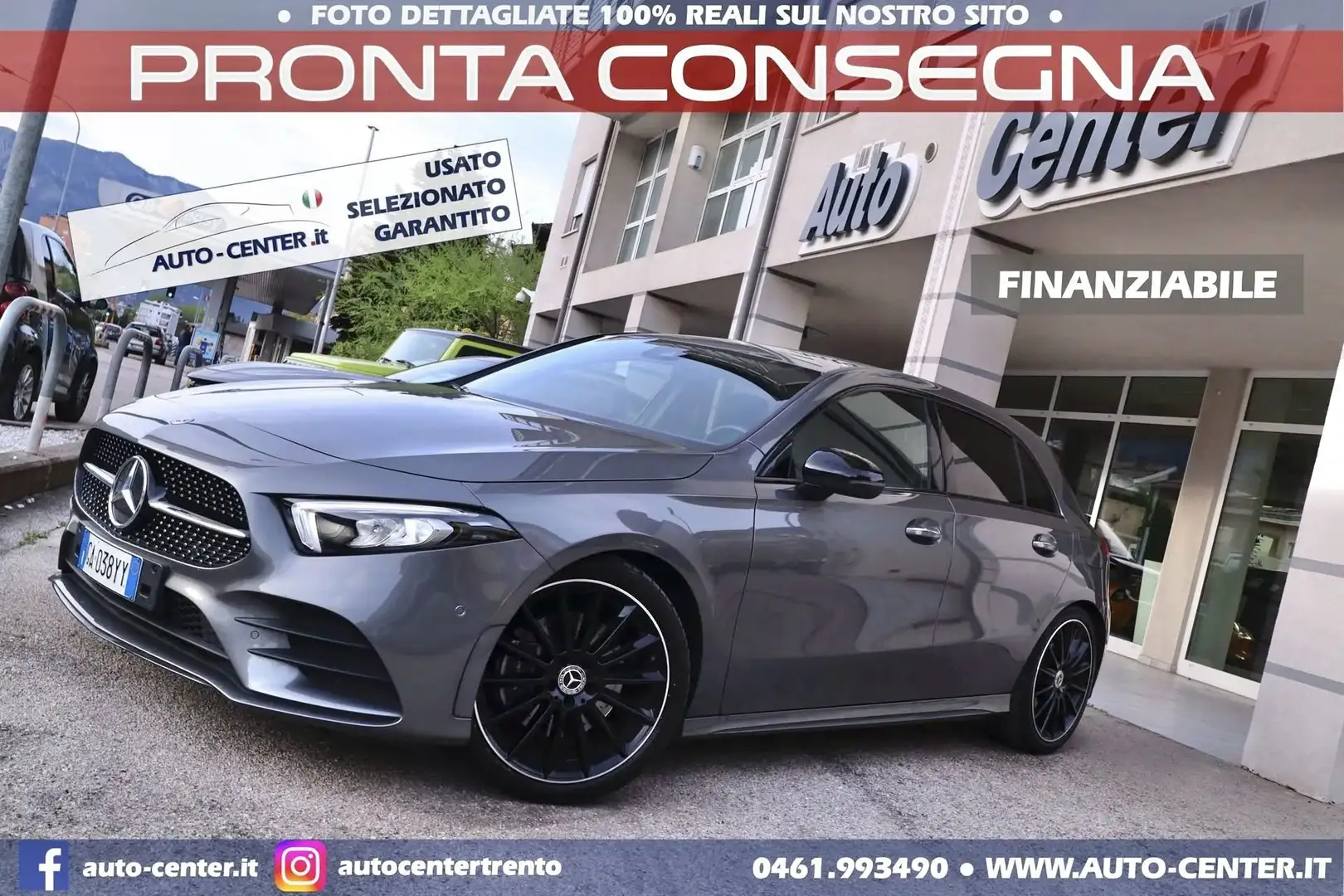 Mercedes-Benz A 220 A 220 Aut 4Matic Premium AMG NIGHT Grigio - 1