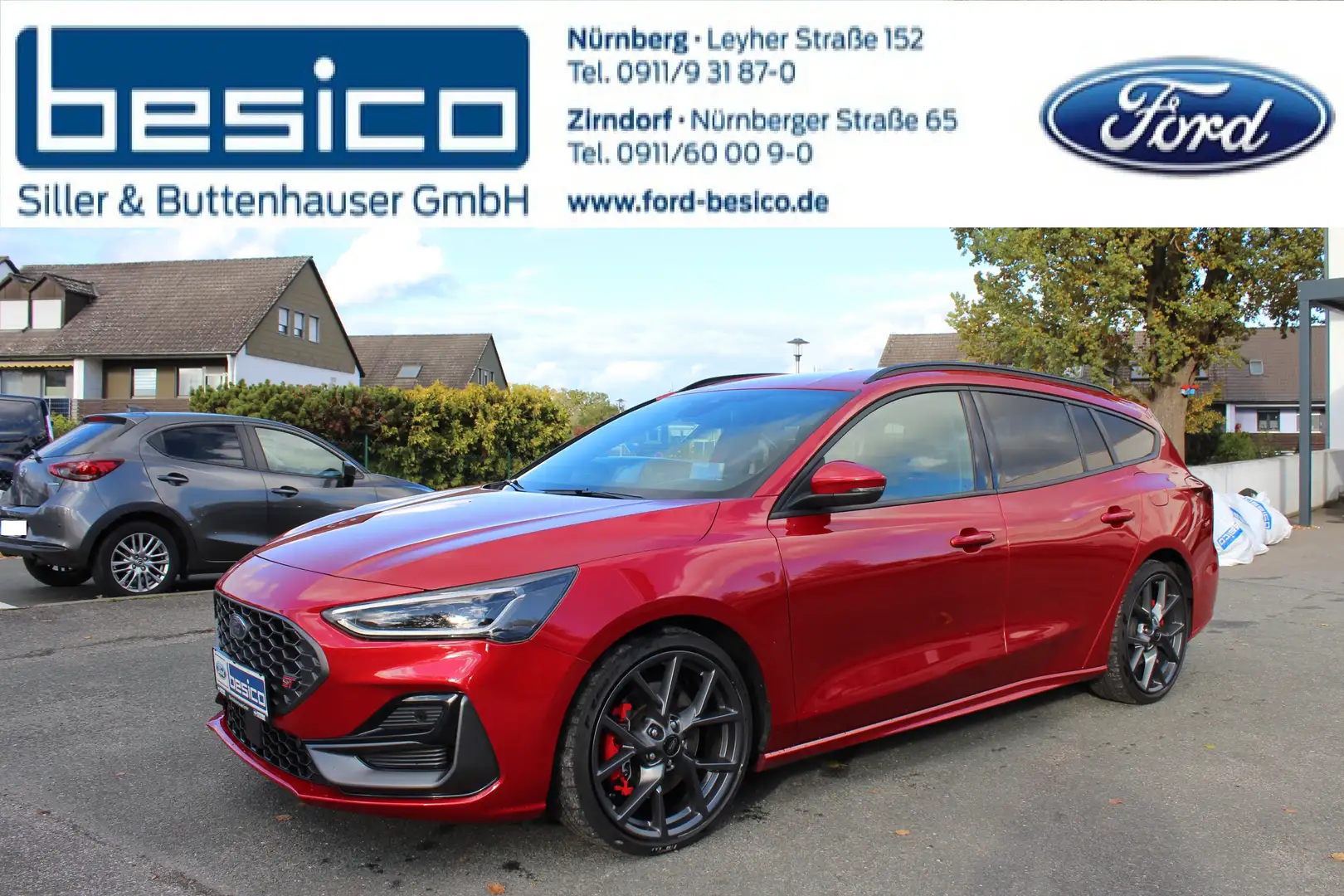 Ford Focus ST X Turnier 2,3EcoBoost*AHK*Navi*LED-Matrix*PDC Rouge - 1