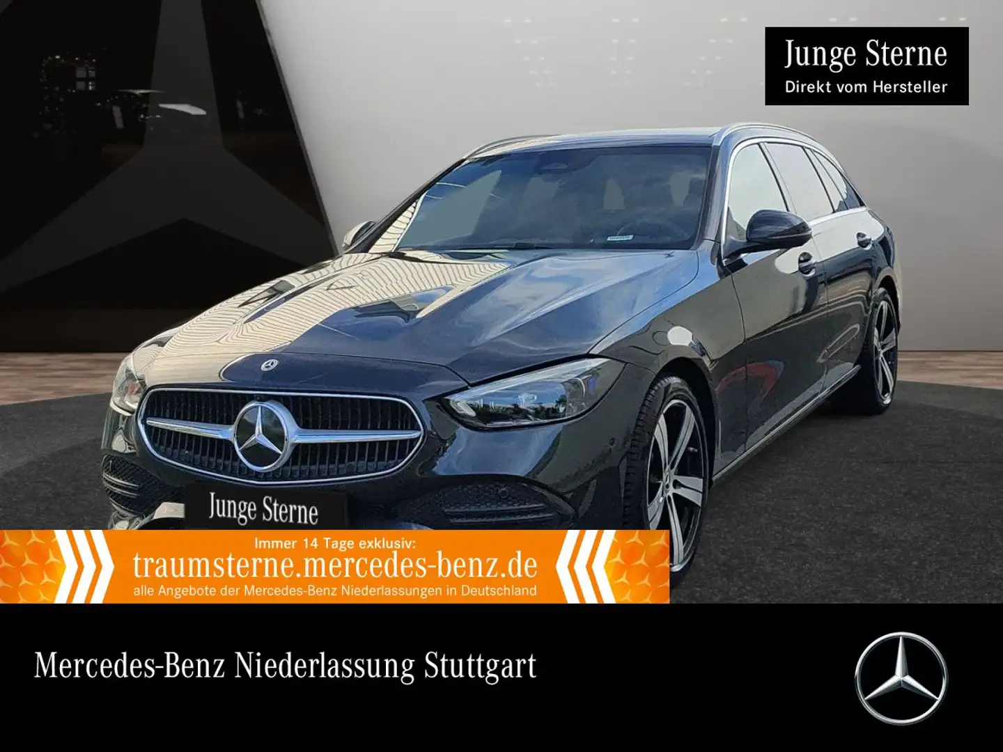Mercedes-Benz C 180 T AVANTG+PANO+360+TOTW+KEYLESS+9G Grau - 1