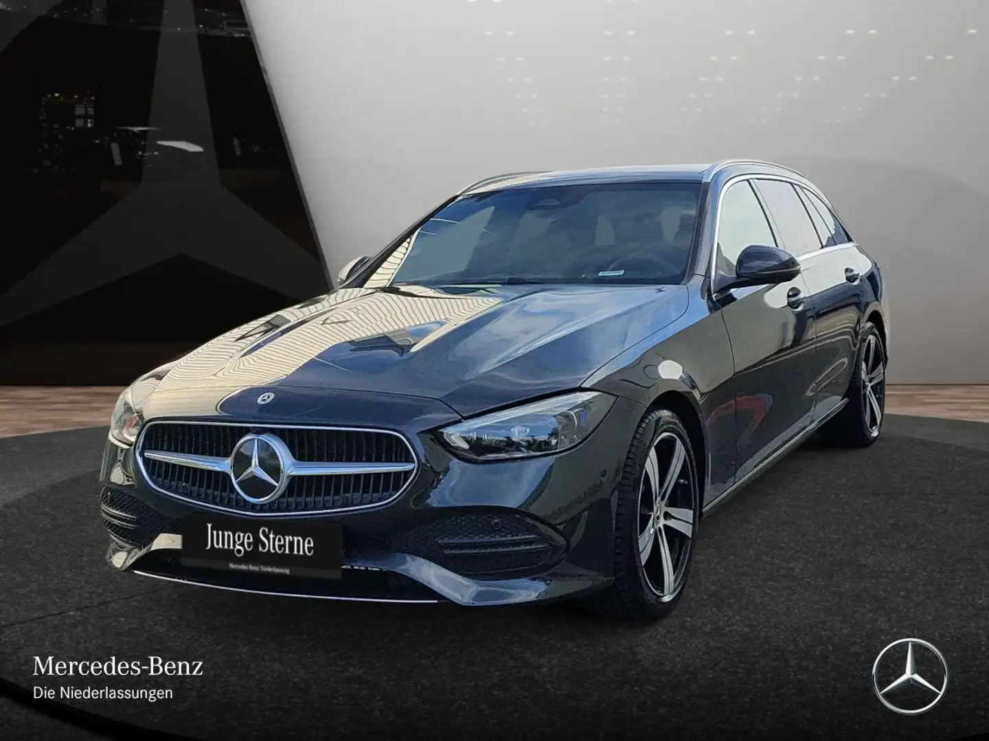 Mercedes-Benz C 180 T AVANTG+PANO+360+TOTW+KEYLESS+9G Grau - 2