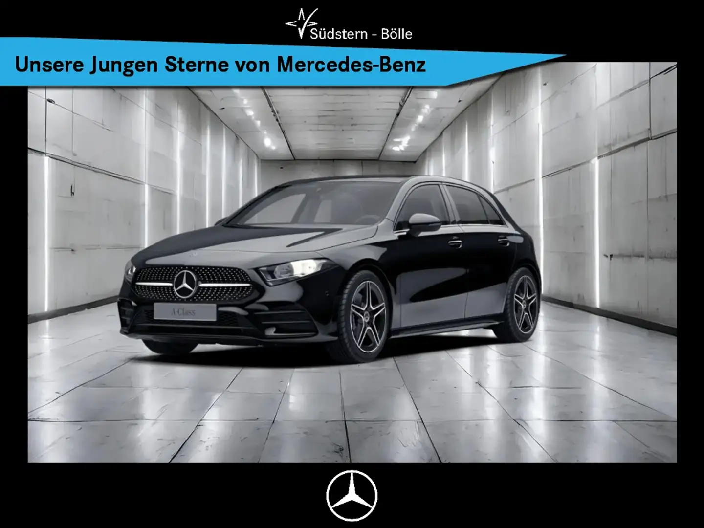 Mercedes-Benz A 250 e  AMG+NIGHTP.+MBUX+KAMERA+NAVI+PANO-DACH Noir - 1