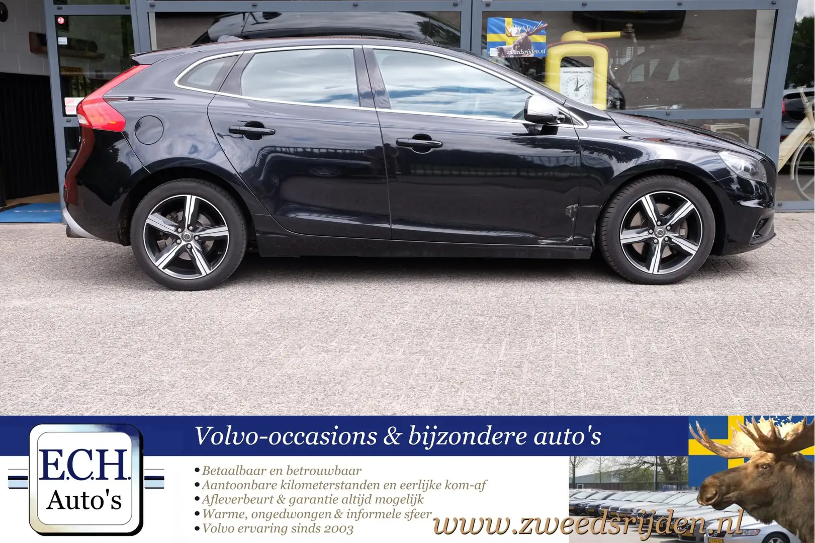 Volvo V40 2.0 D4 190 pk R-Design Business, Leer Noir - 2
