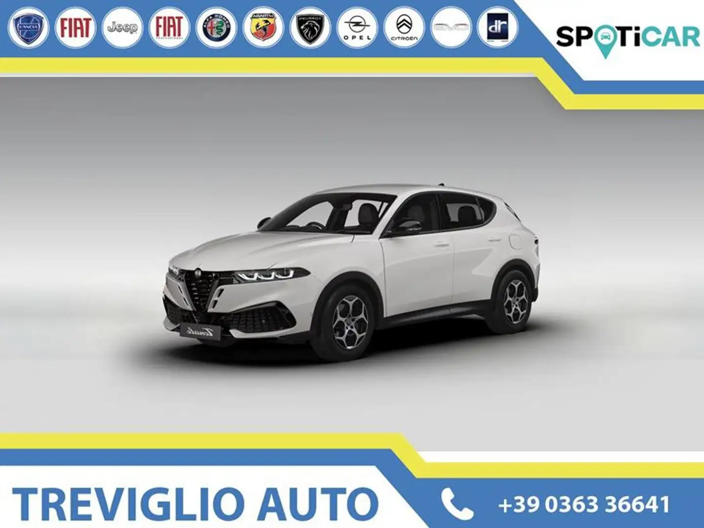 Alfa Romeo Tonale 1.6 diesel 130 CV TCT6 SPRINT+BSN+TI+MILANO+VELOCE Bianco - 1
