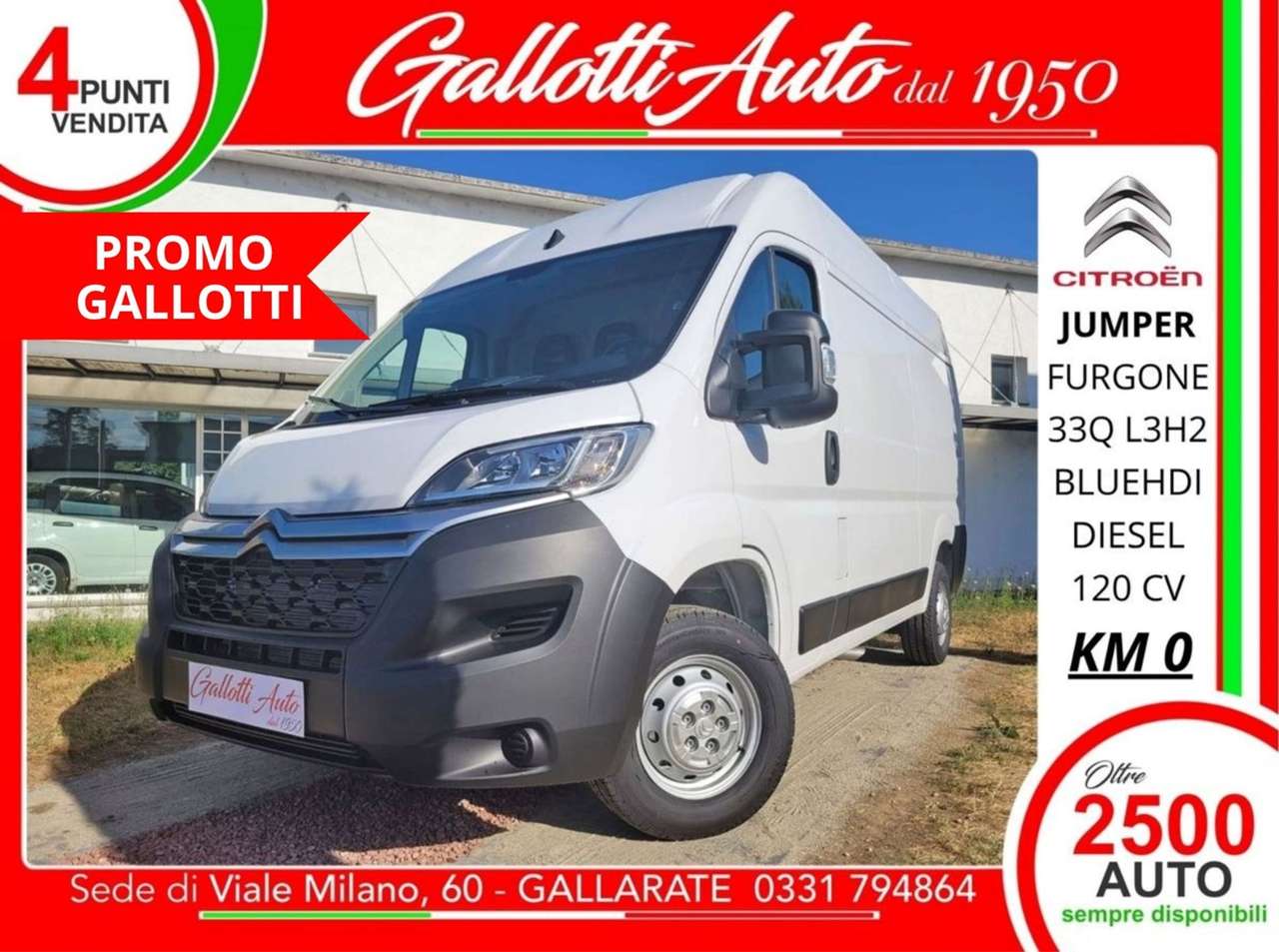 Citroen Jumper 33 L3H2 2.2 bluehdi 120cv S&S + IVA - 2 Anni di G