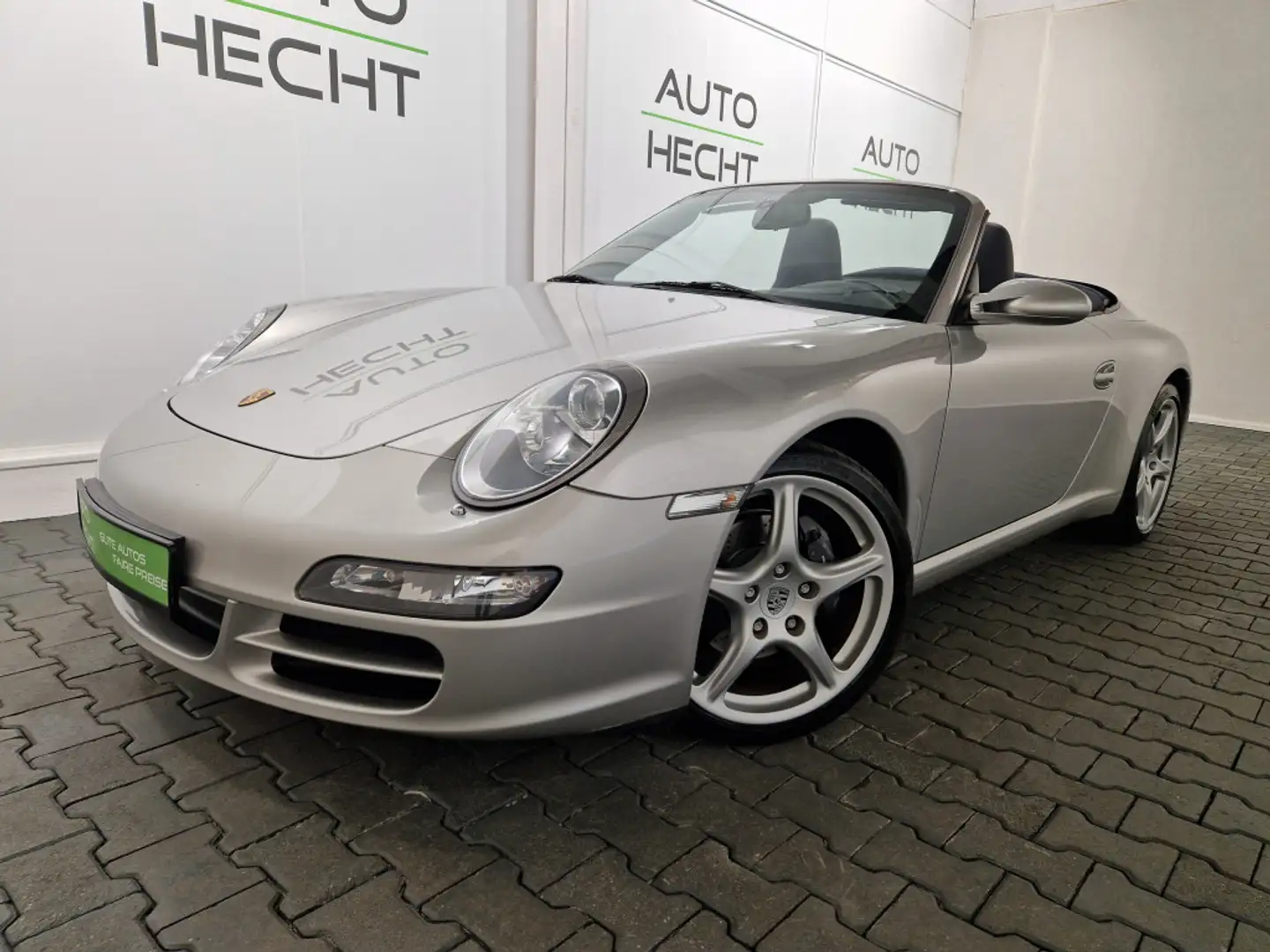 Porsche 997 Carrera Cabrio, Xenon, Navi, SHZ, deutsch Argent - 1