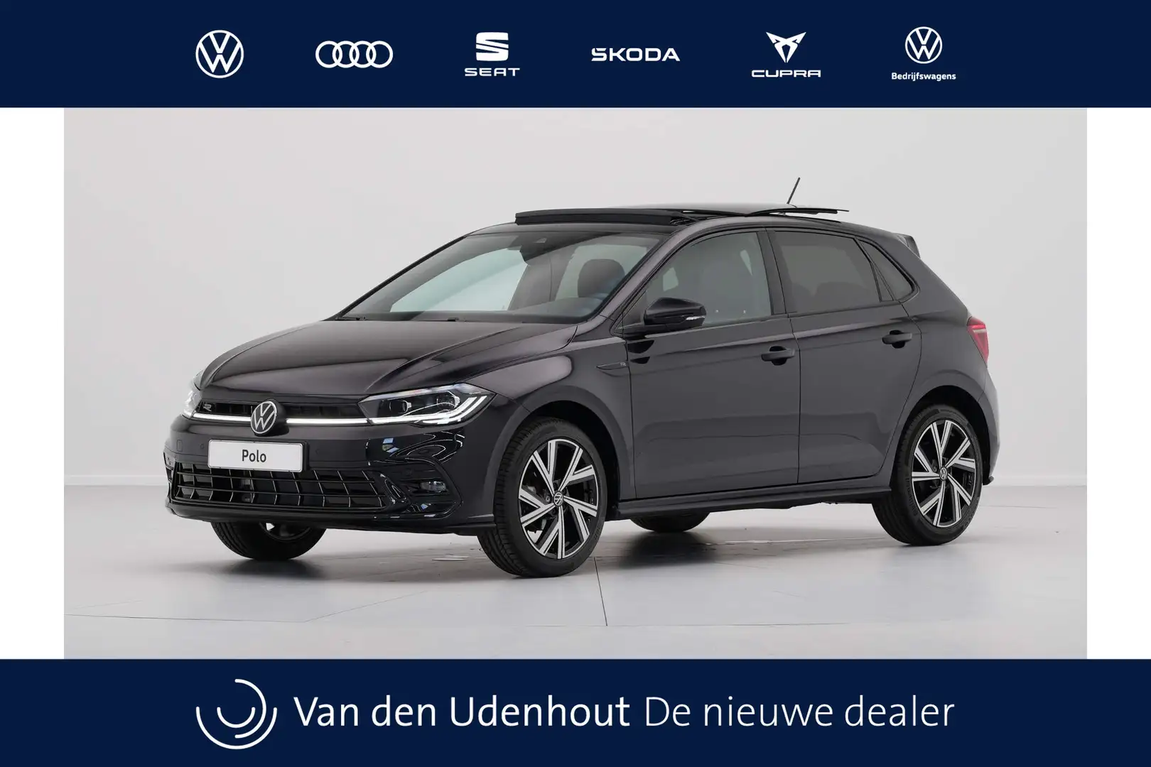 Volkswagen Polo 1.0 TSI R-Line Zwart - 1