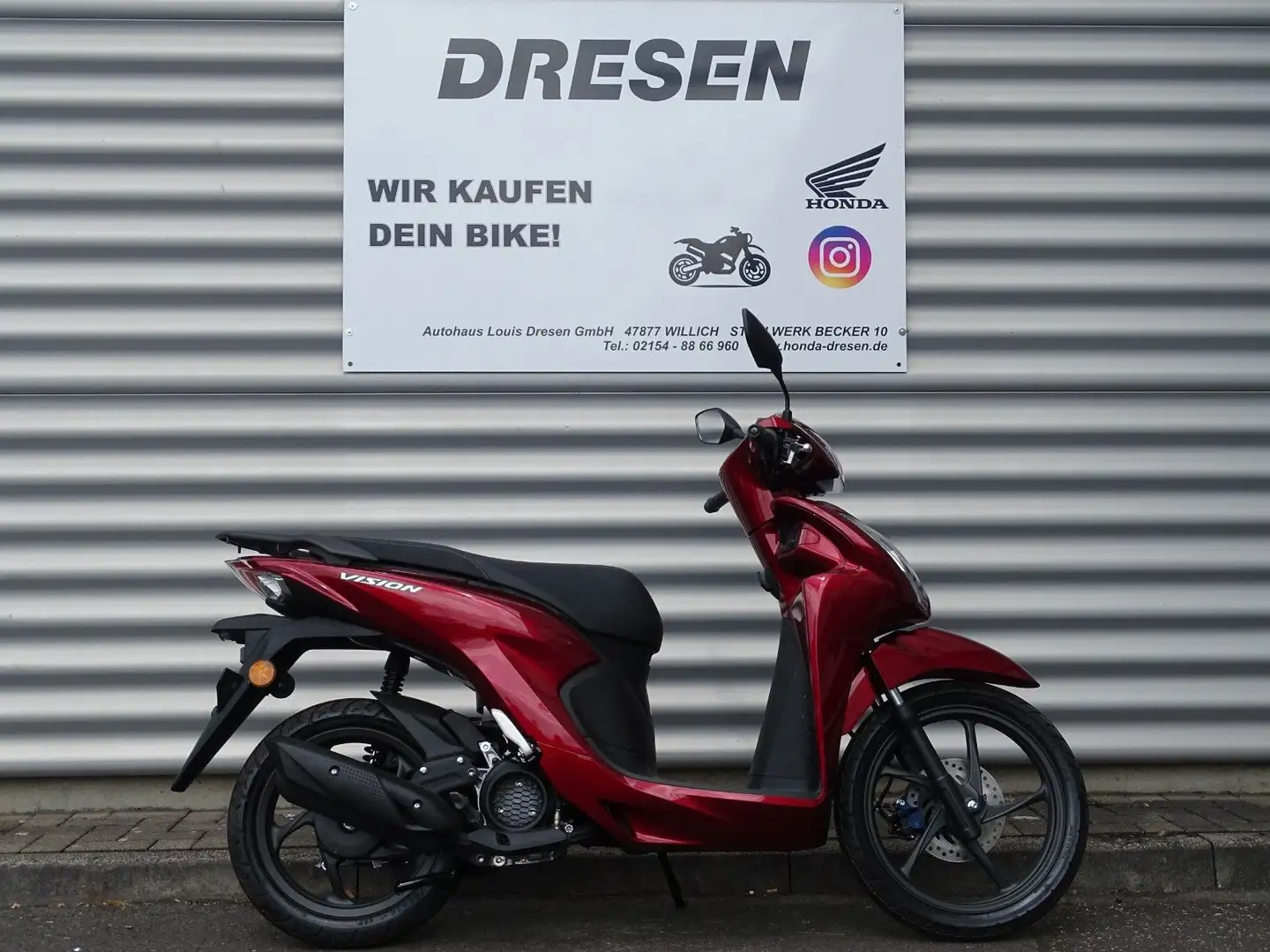 Honda Vision 110 CBS * 2025 * 6 Jahre Garantie * Roşu - 1