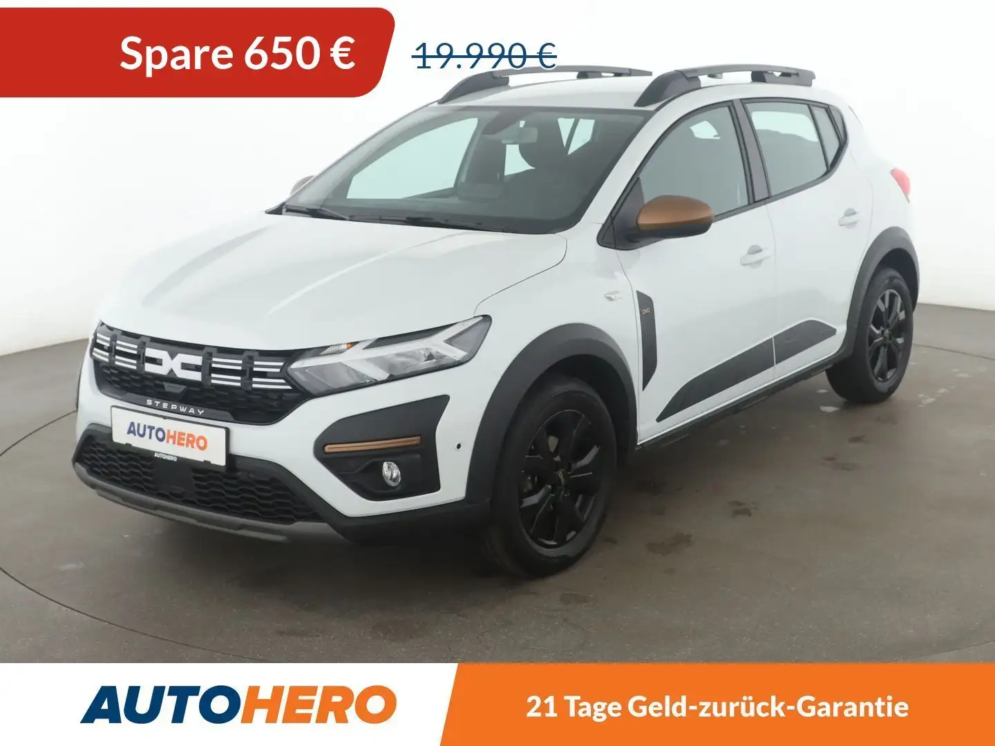 Dacia Sandero 1.0 TCe Stepway Extreme Aut.*NAVI*EcoLED*TEMPO* Weiß - 1