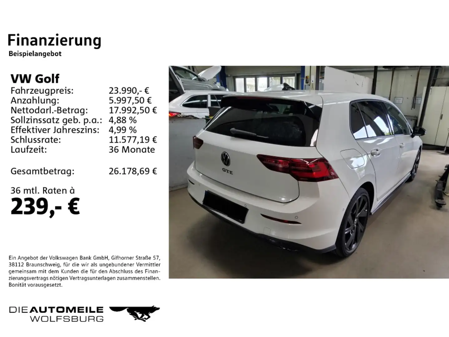 Volkswagen Golf GTE 8 VIII 1.4 eHybrid DSG GTE Pano/ACC/Rückkam Weiß - 2